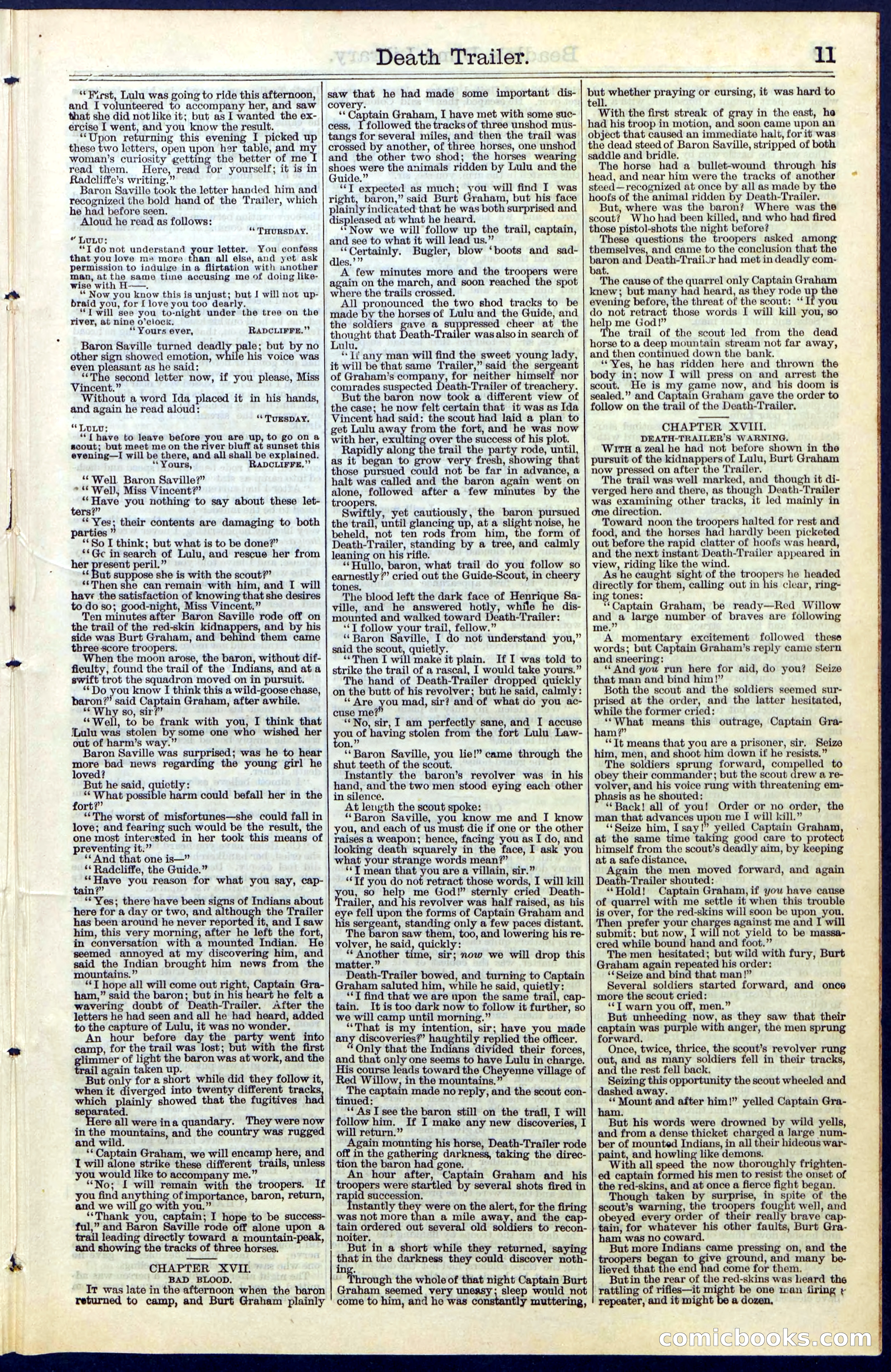 Beadle's Dime Library No. 52 — page 11 of 24