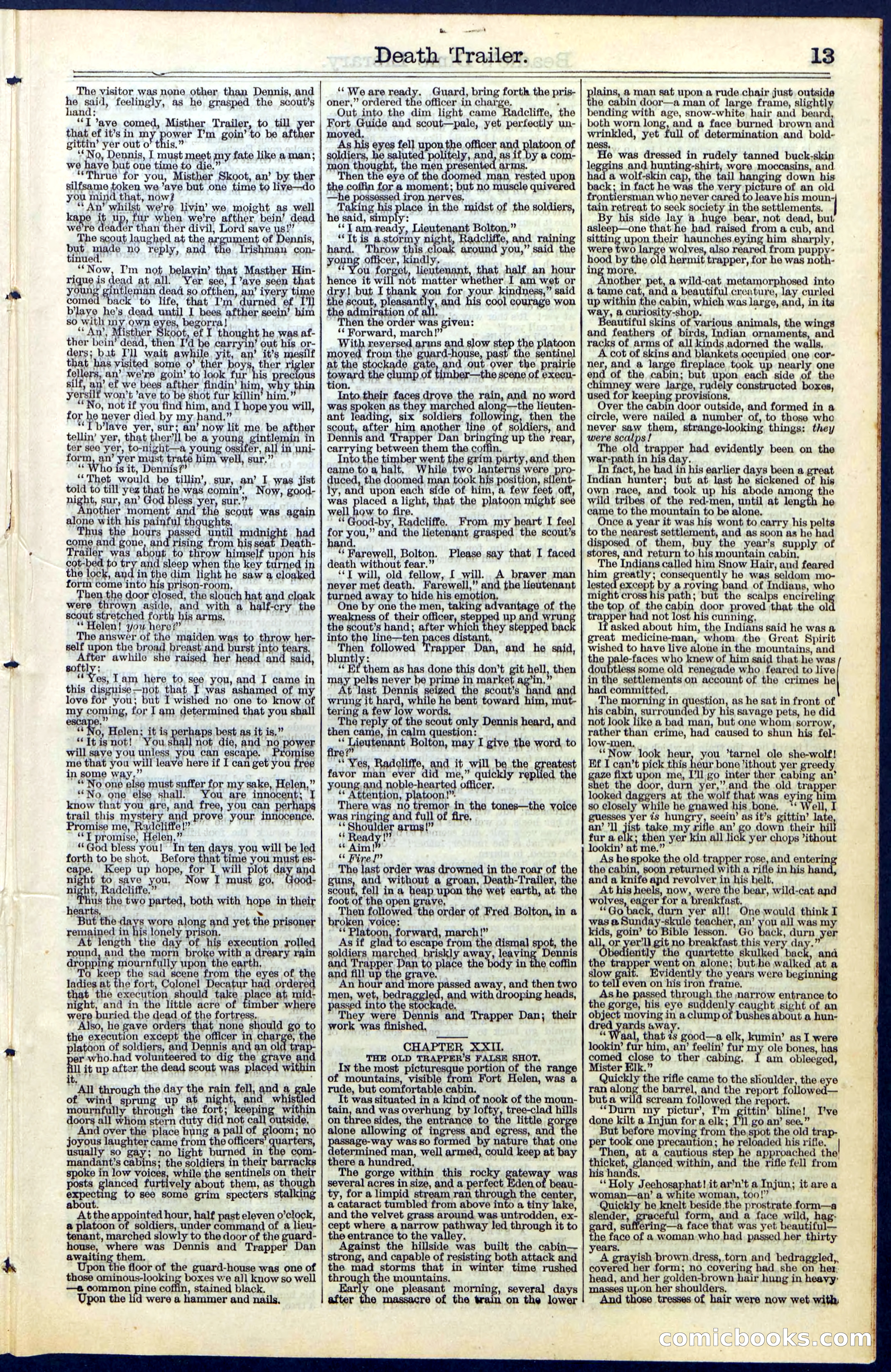 Beadle's Dime Library No. 52 — page 13 of 24