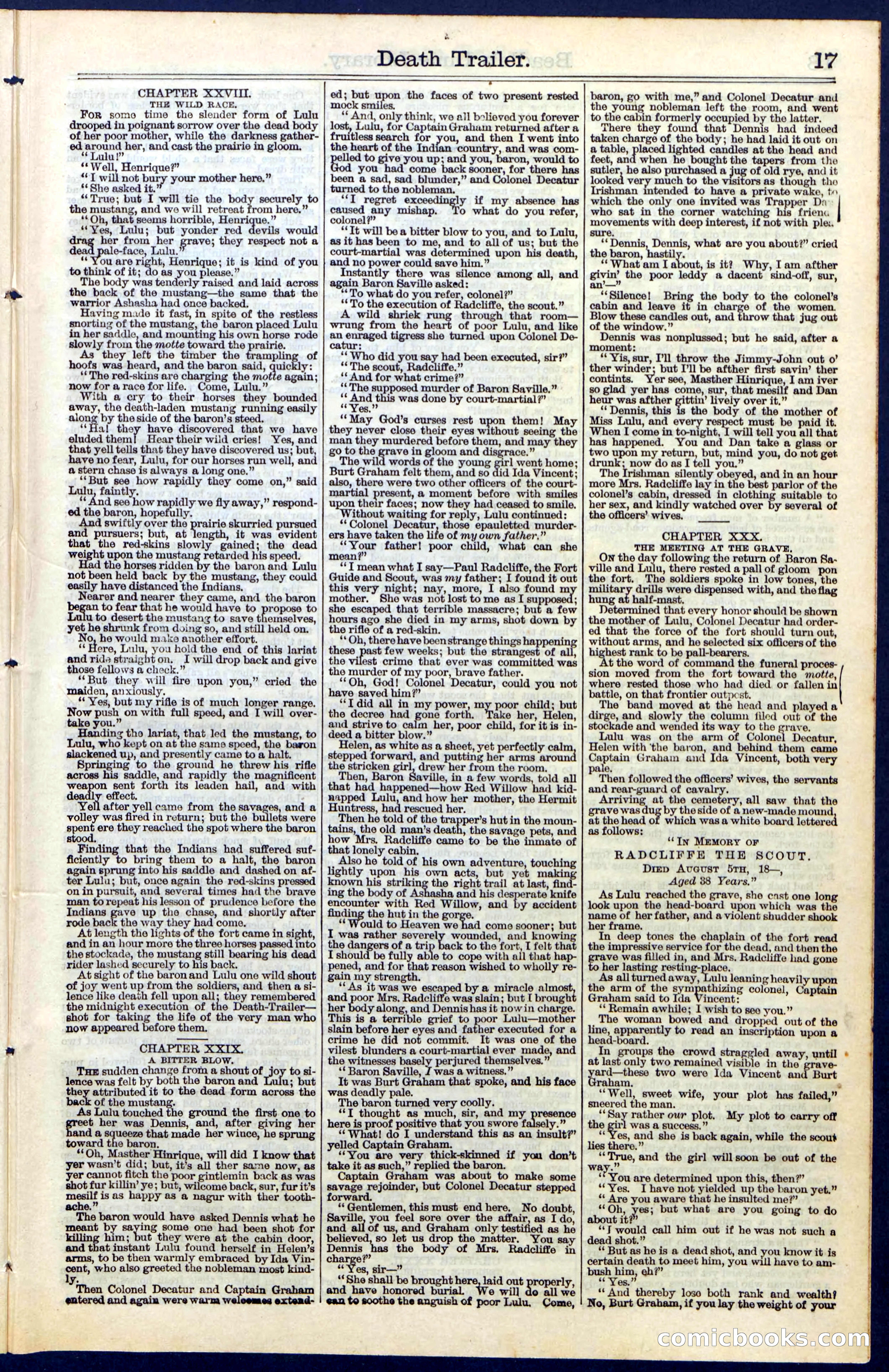Beadle's Dime Library No. 52 — page 17 of 24