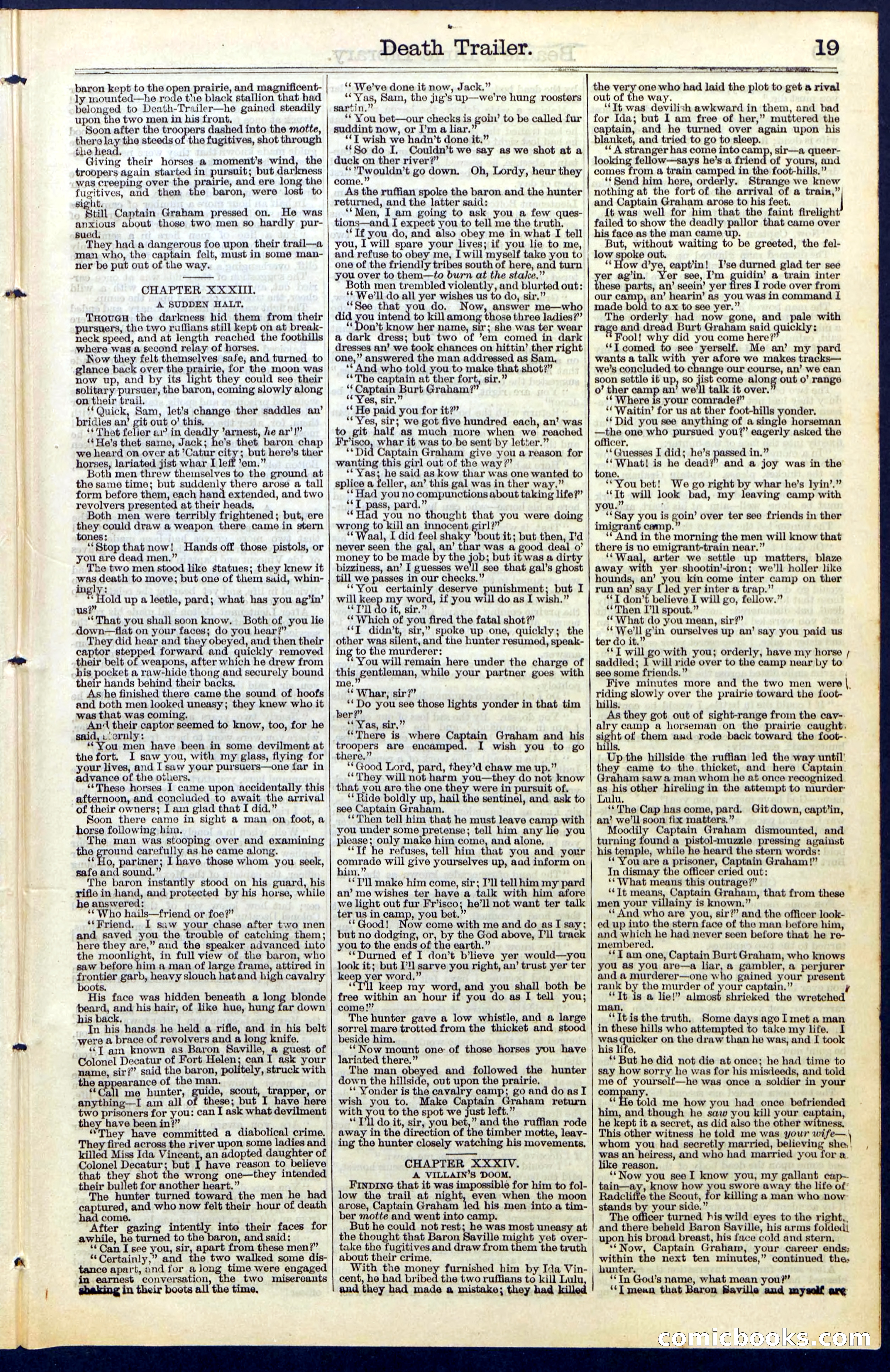 Beadle's Dime Library No. 52 — page 19 of 24