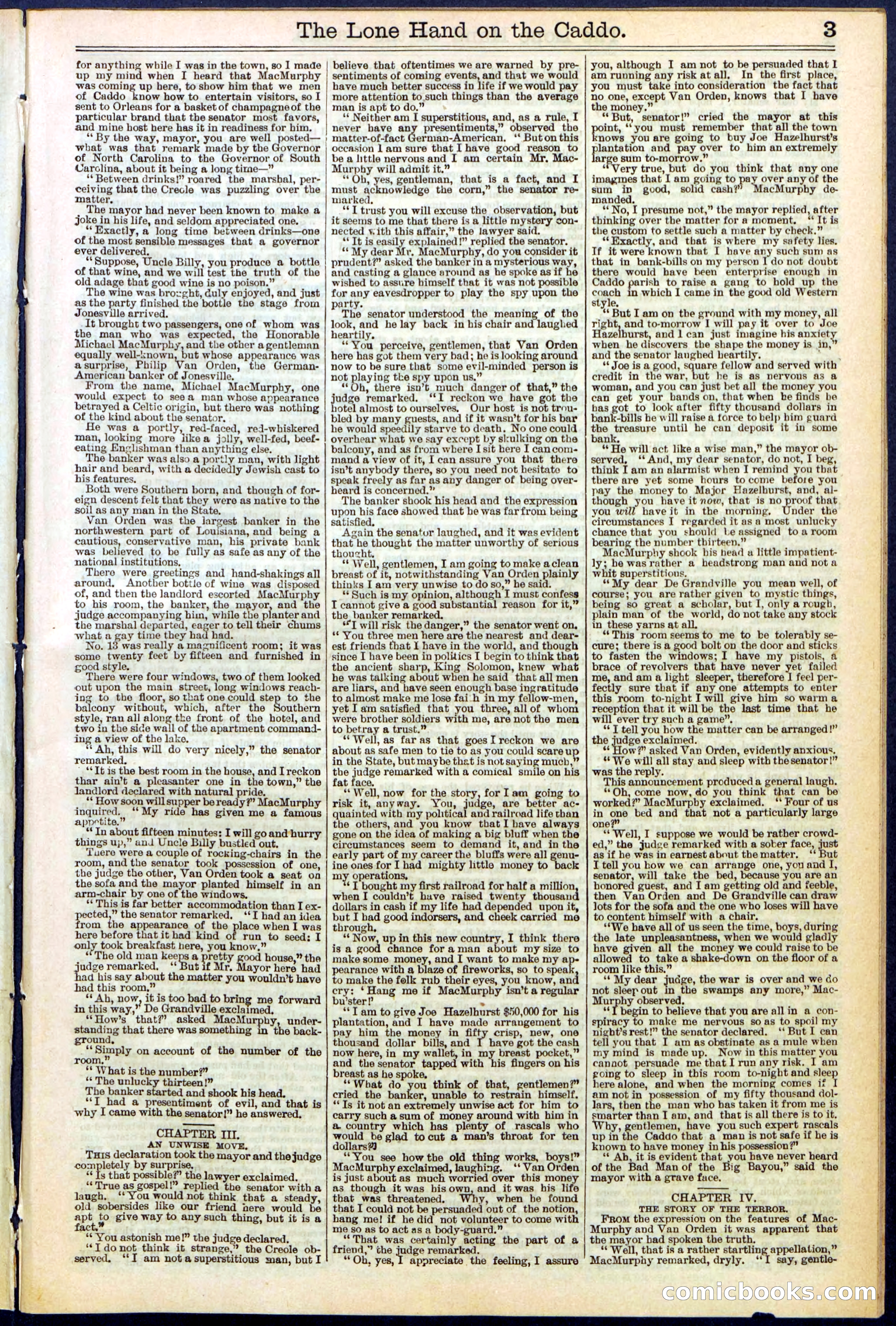Beadle's New York Dime Library No. 520 — page 3 of 32