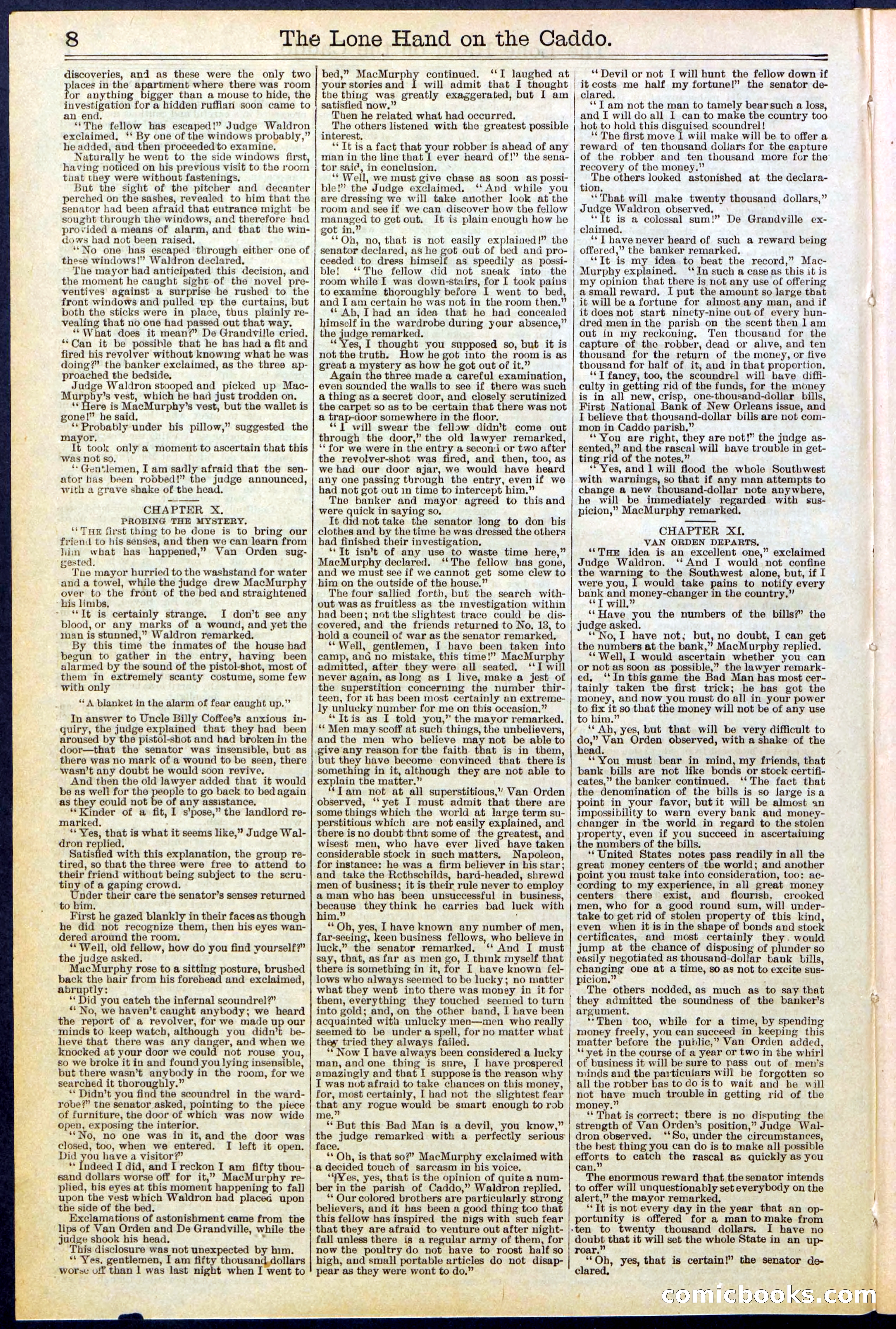 Beadle's New York Dime Library No. 520 — page 8 of 32