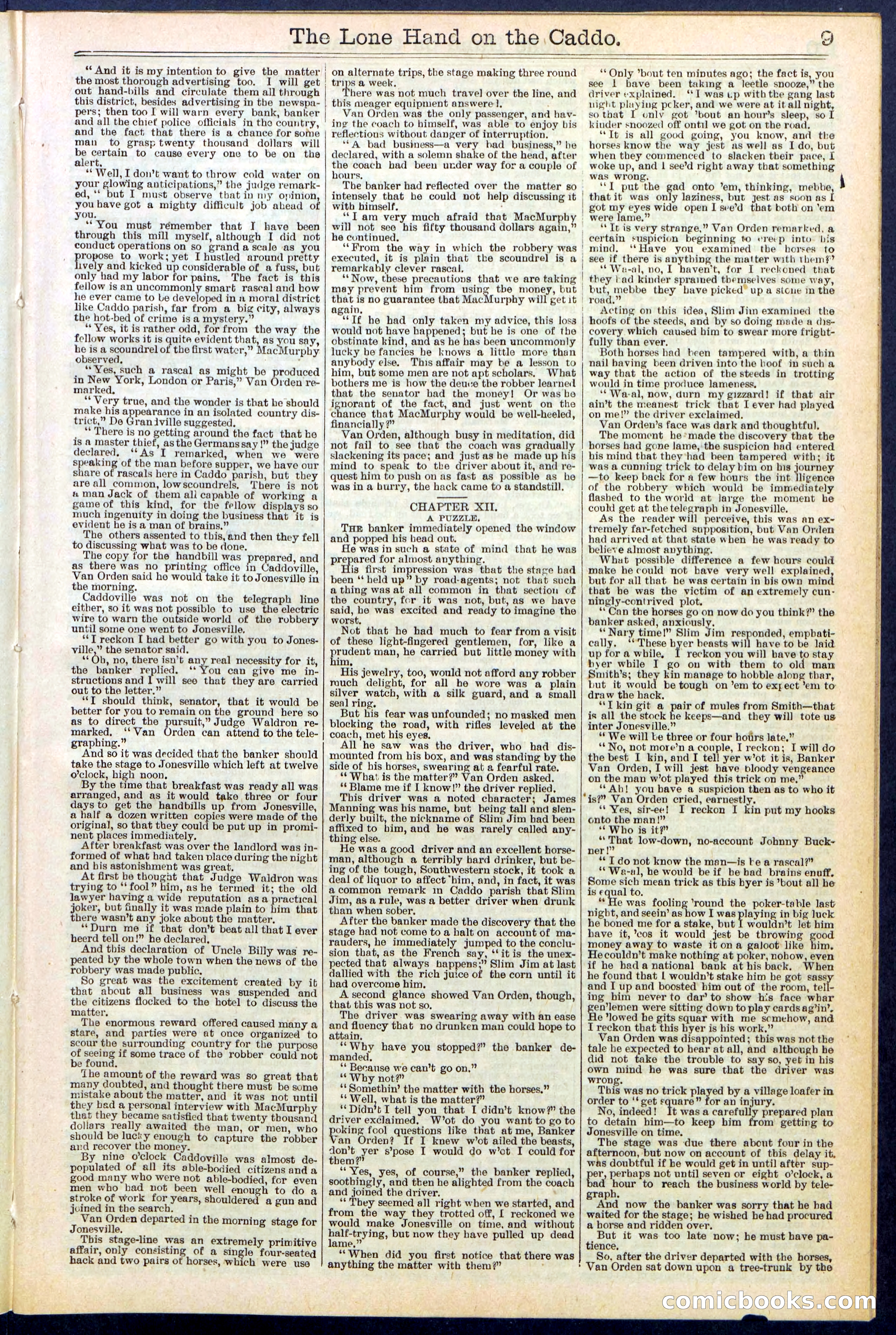 Beadle's New York Dime Library No. 520 — page 9 of 32