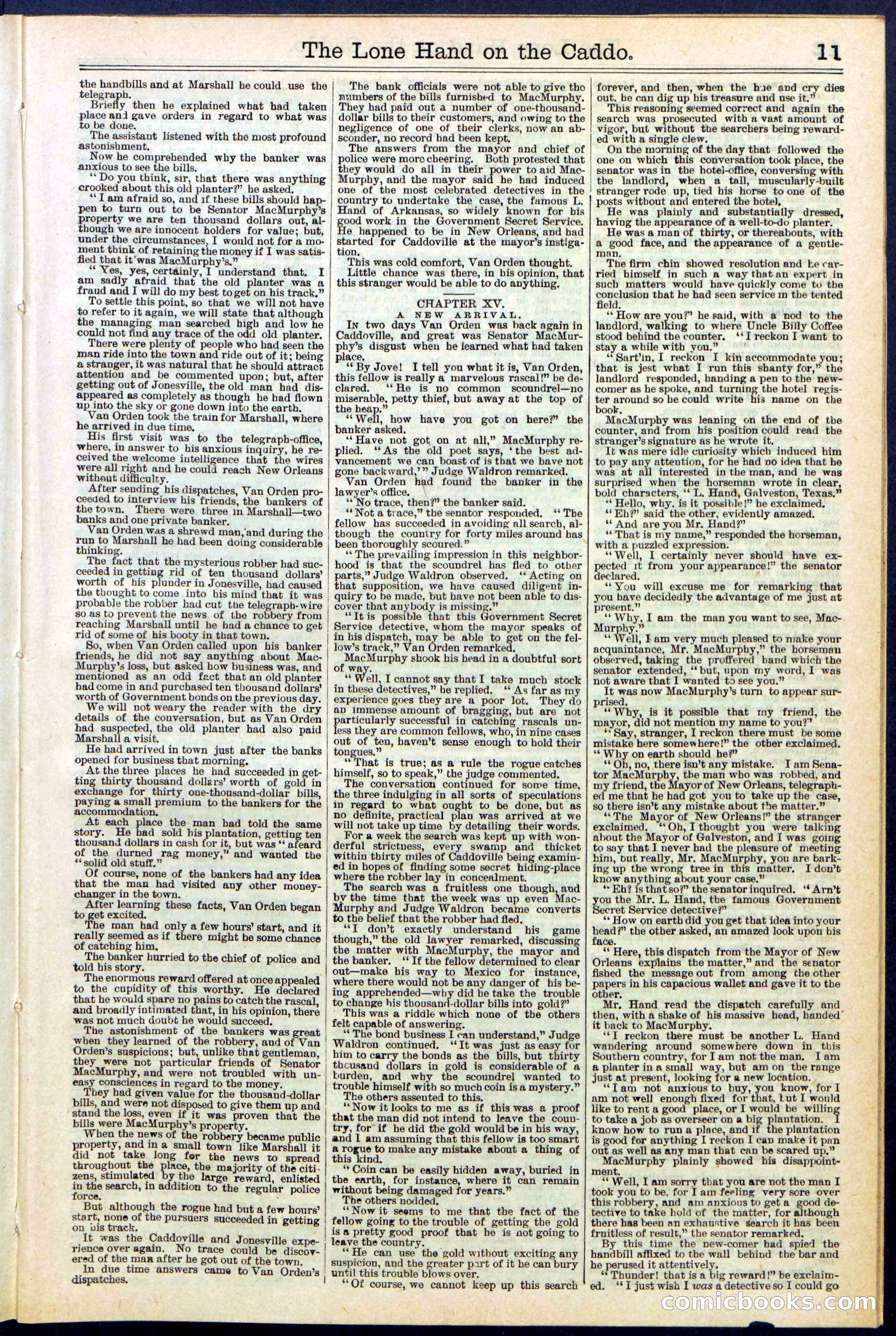 Beadle's New York Dime Library No. 520 — page 11 of 32