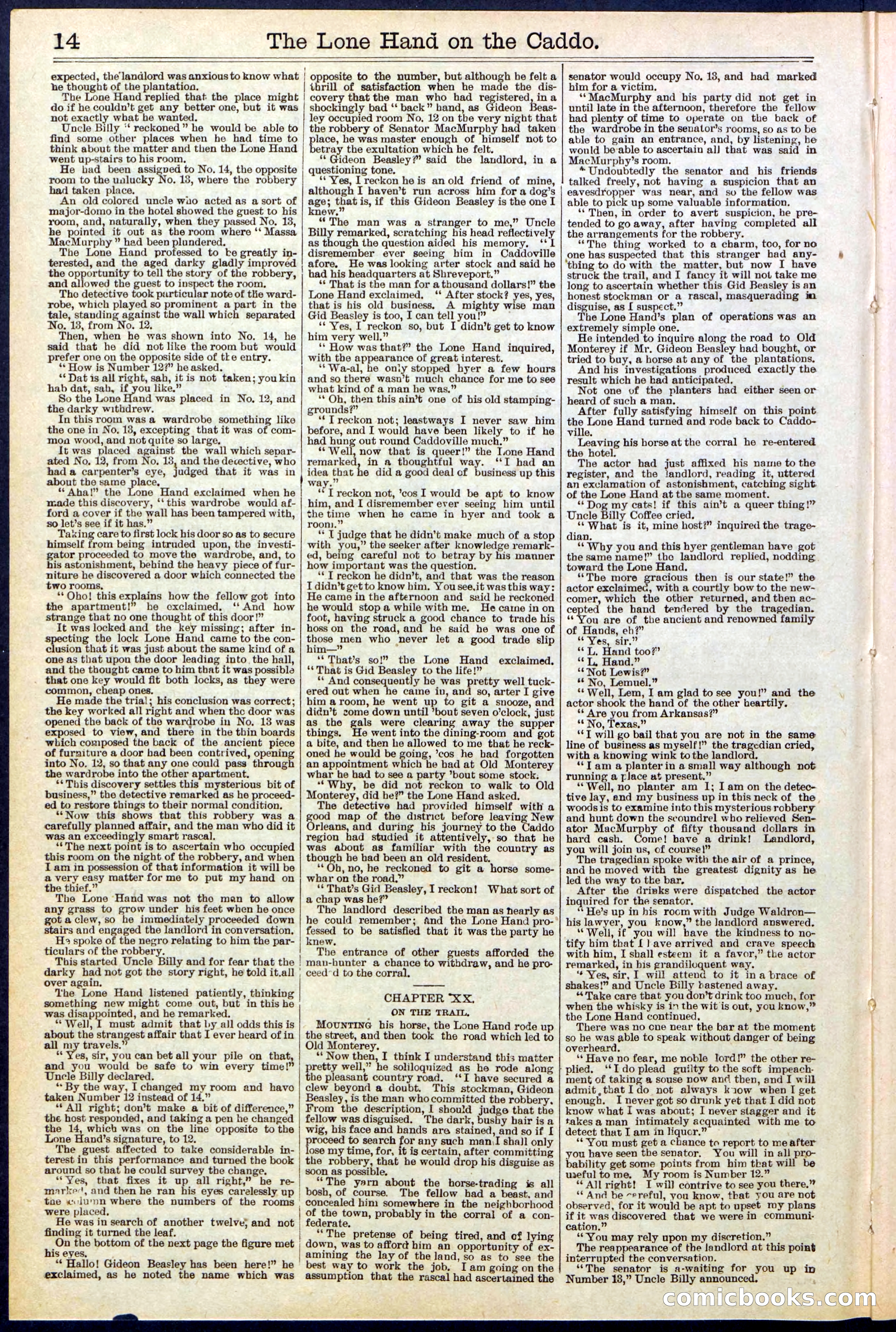 Beadle's New York Dime Library No. 520 — page 14 of 32