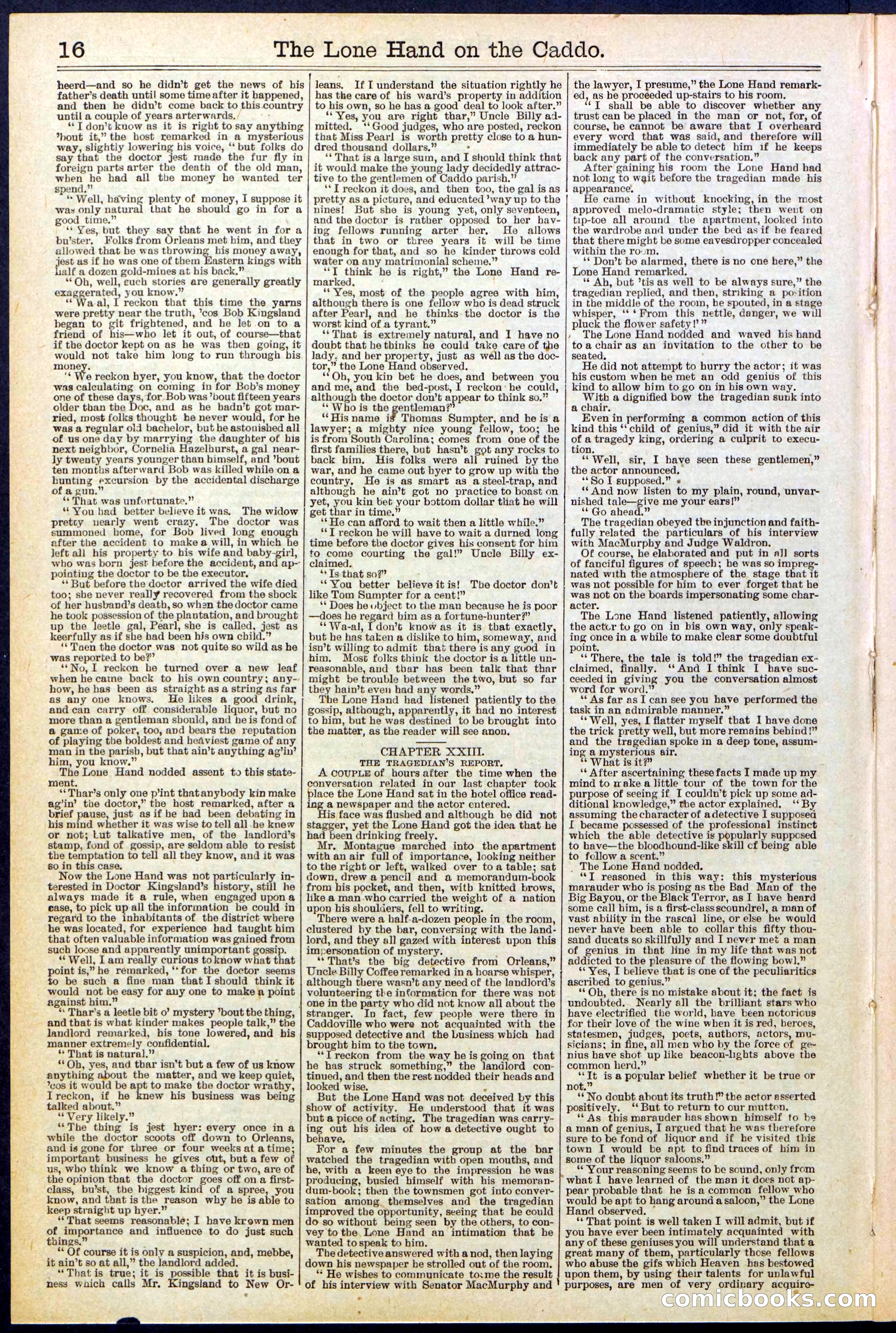 Beadle's New York Dime Library No. 520 — page 16 of 32