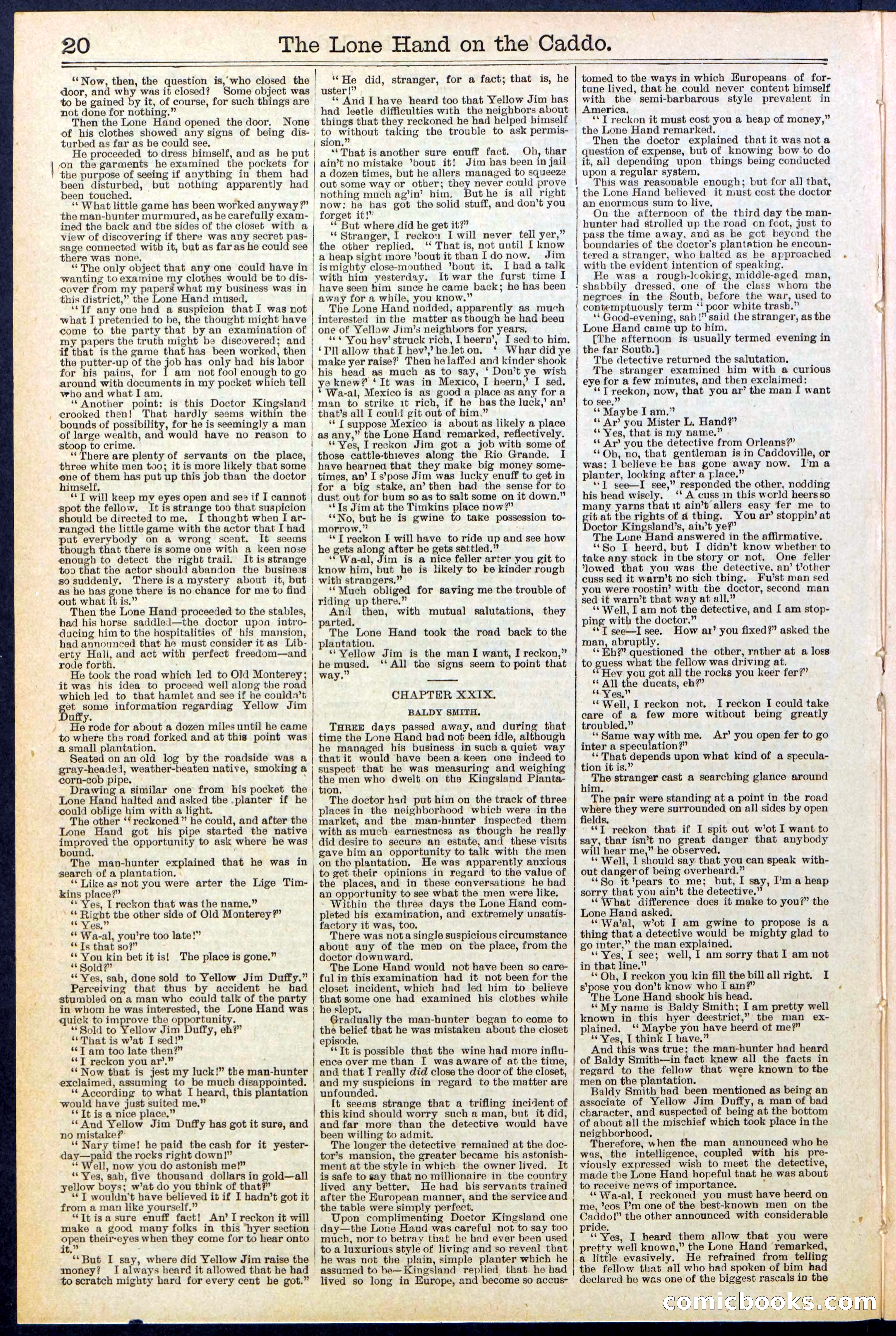 Beadle's New York Dime Library No. 520 — page 20 of 32
