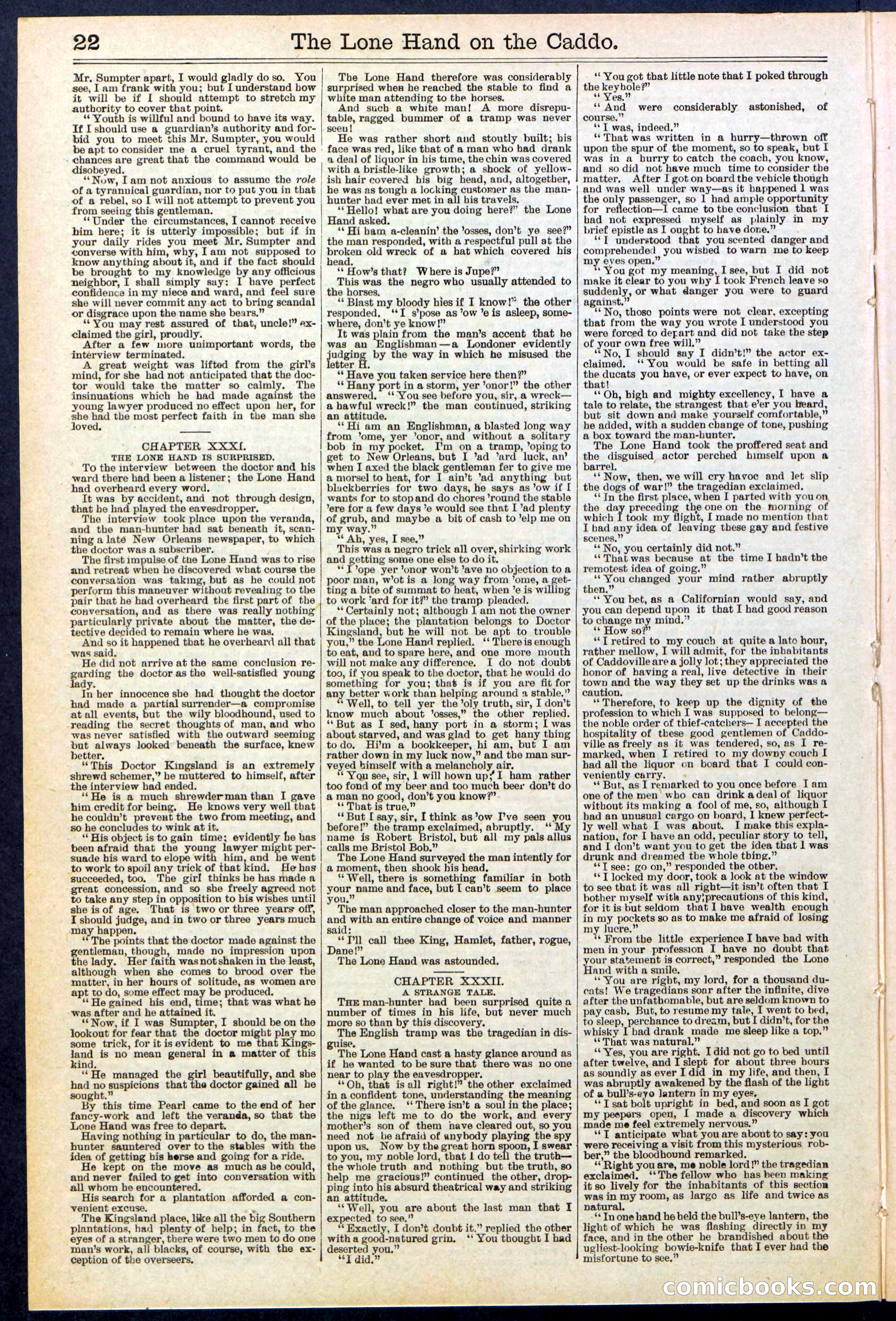 Beadle's New York Dime Library No. 520 — page 22 of 32
