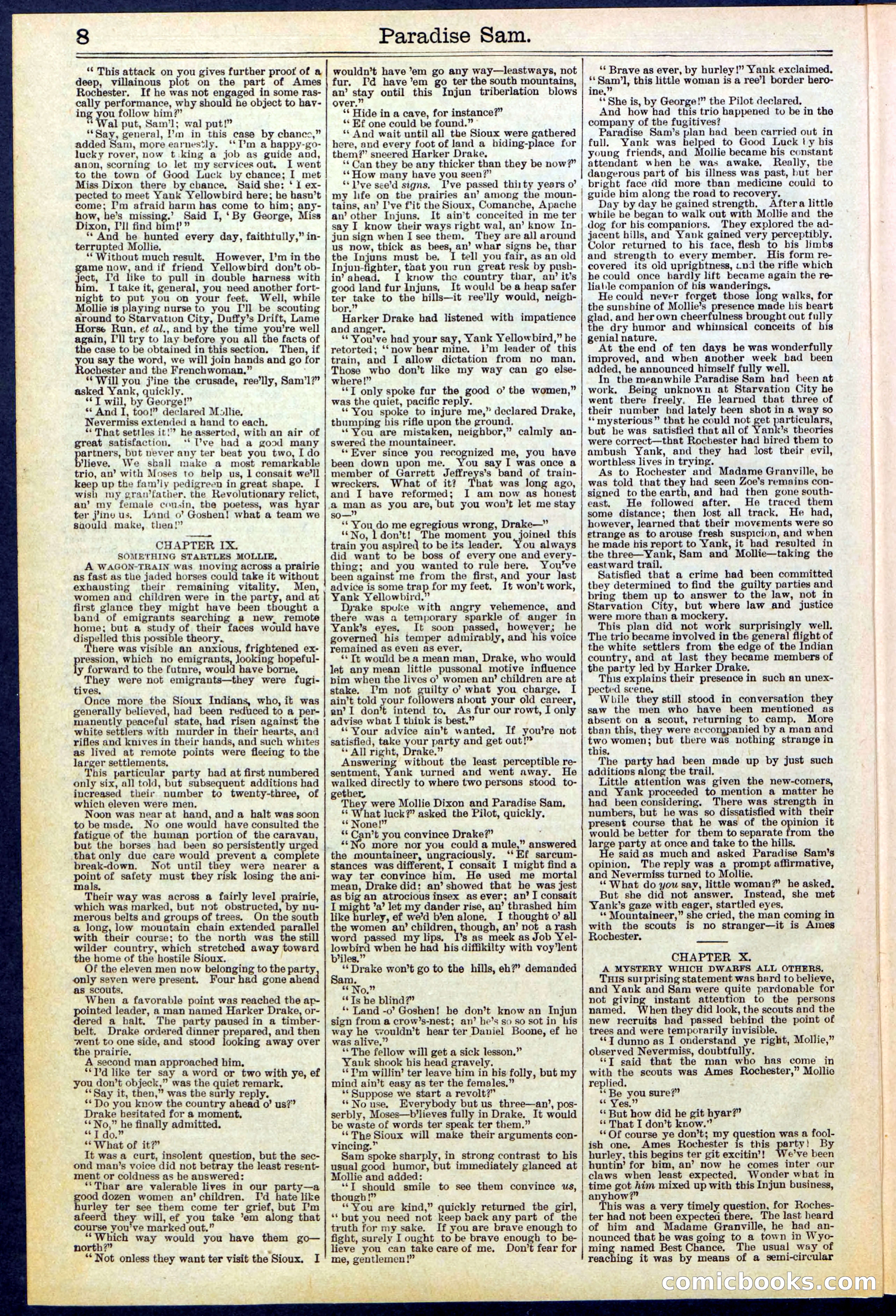 Beadle's New York Dime Library No. 521 — page 8 of 32