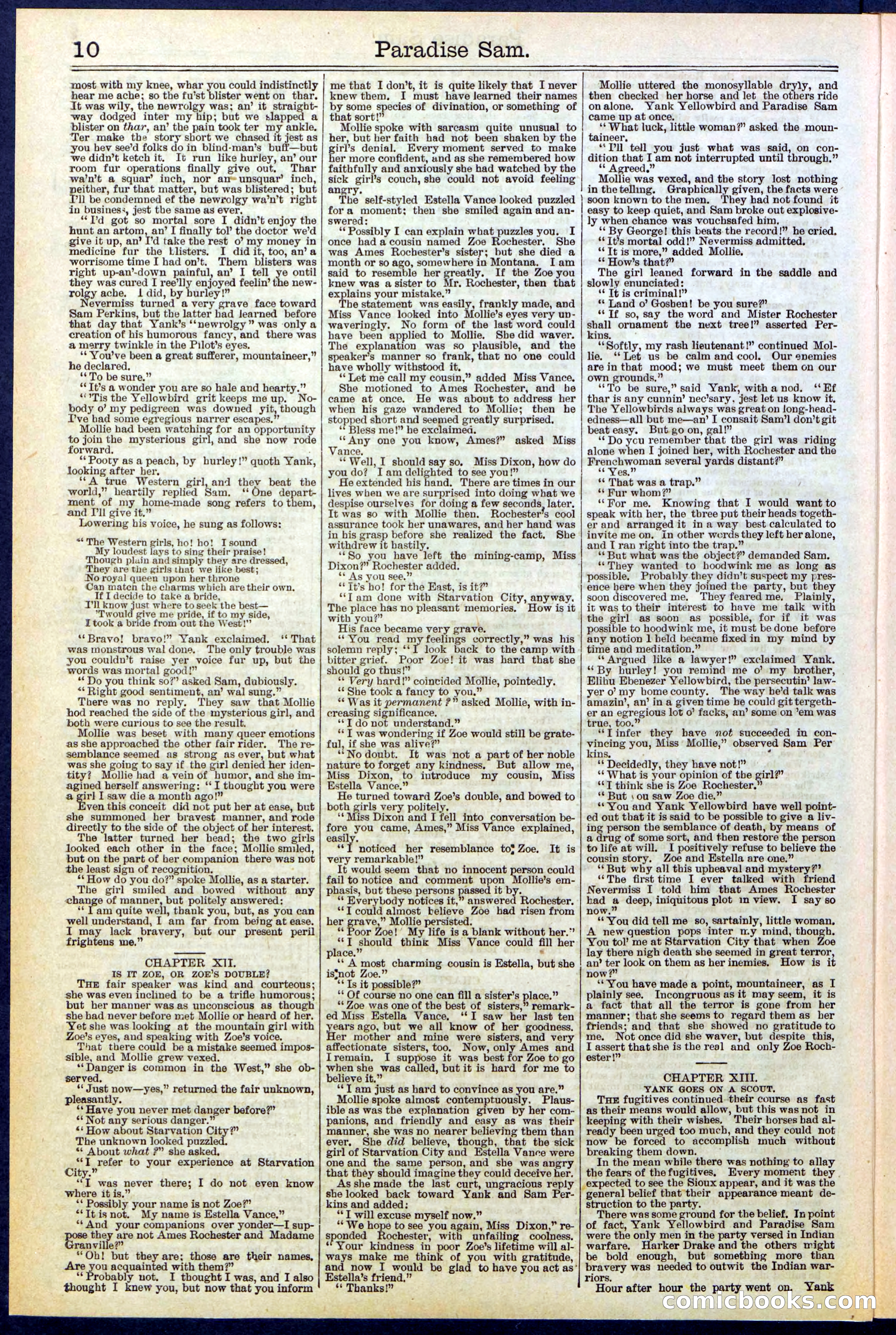 Beadle's New York Dime Library No. 521 — page 10 of 32