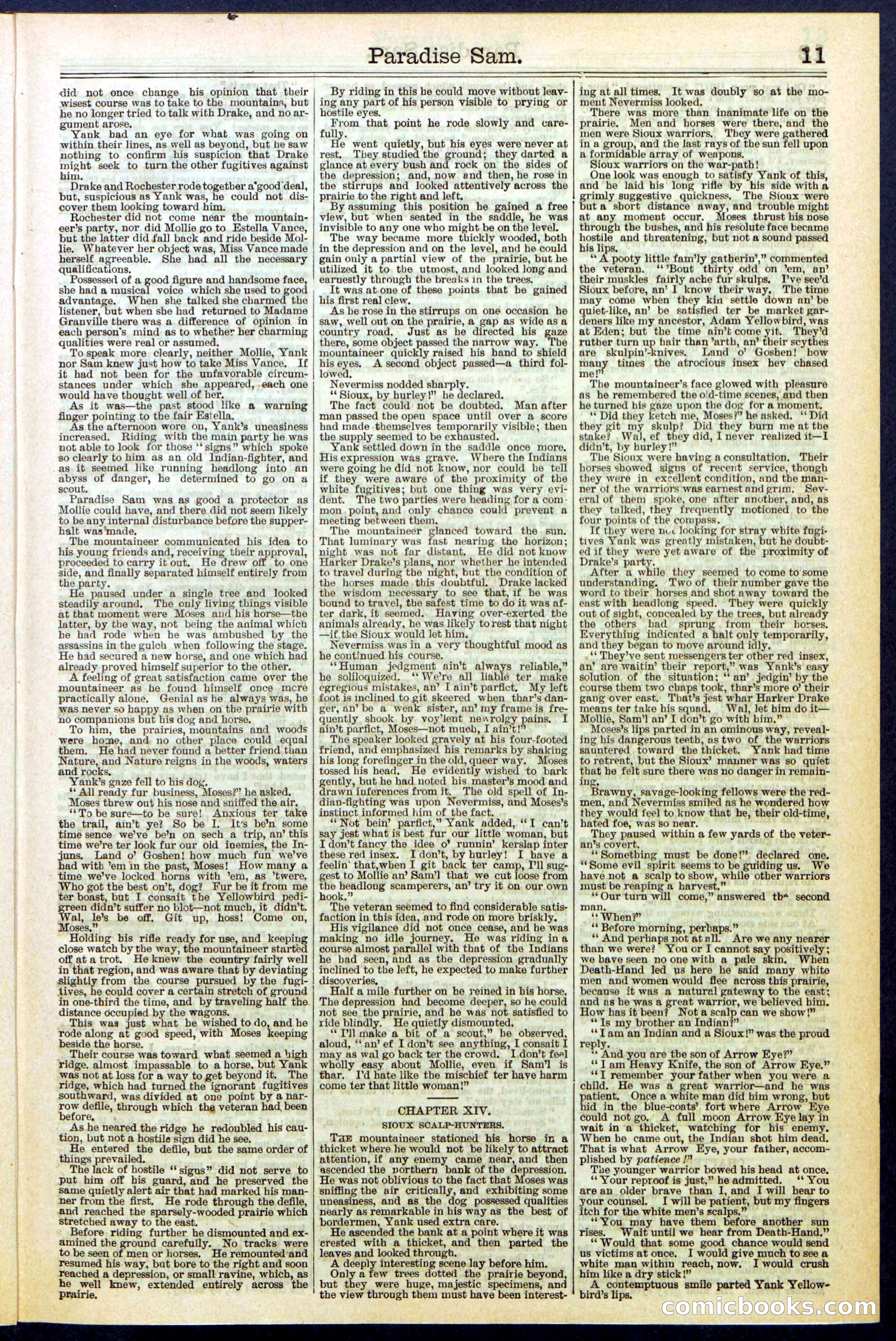 Beadle's New York Dime Library No. 521 — page 11 of 32