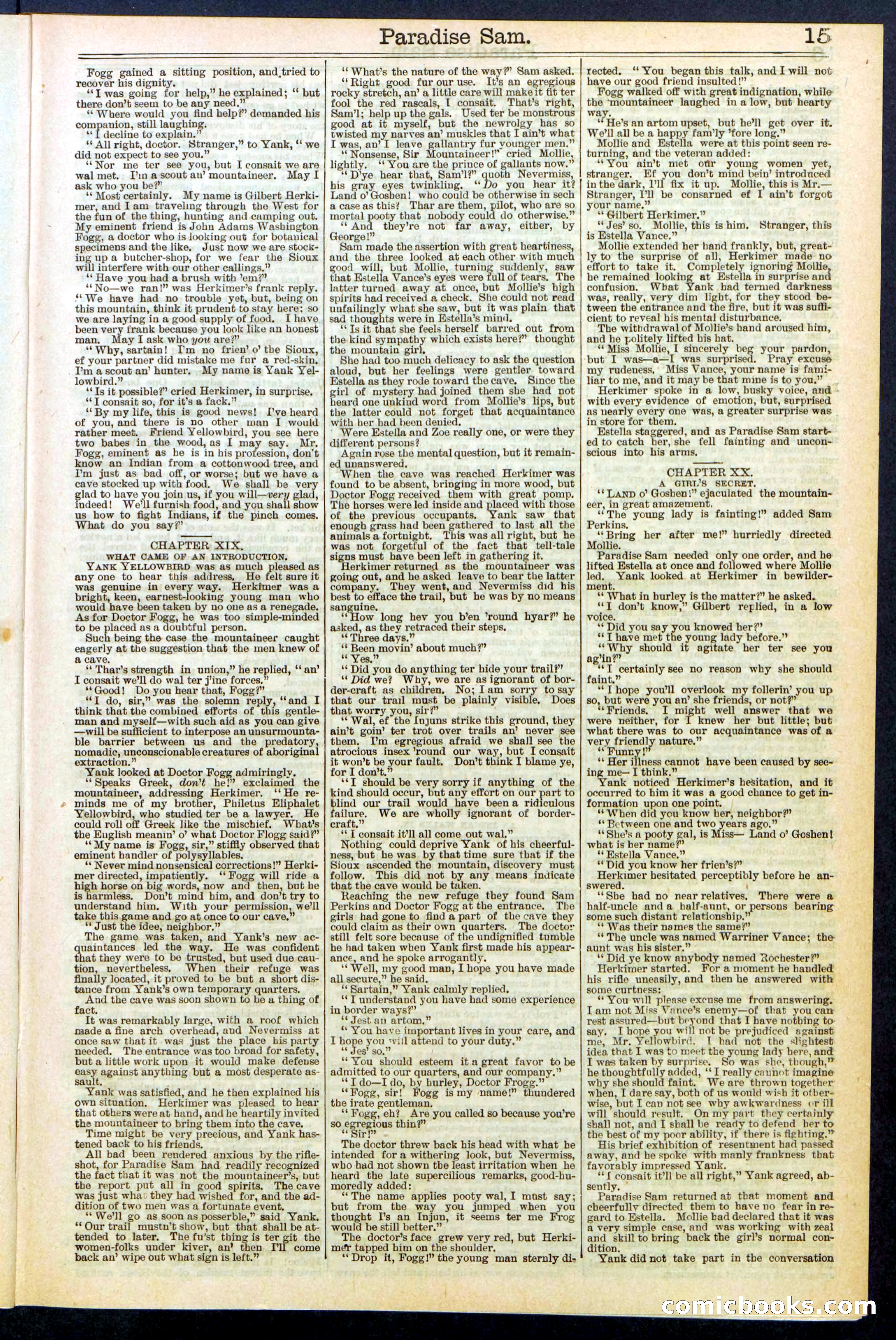 Beadle's New York Dime Library No. 521 — page 15 of 32