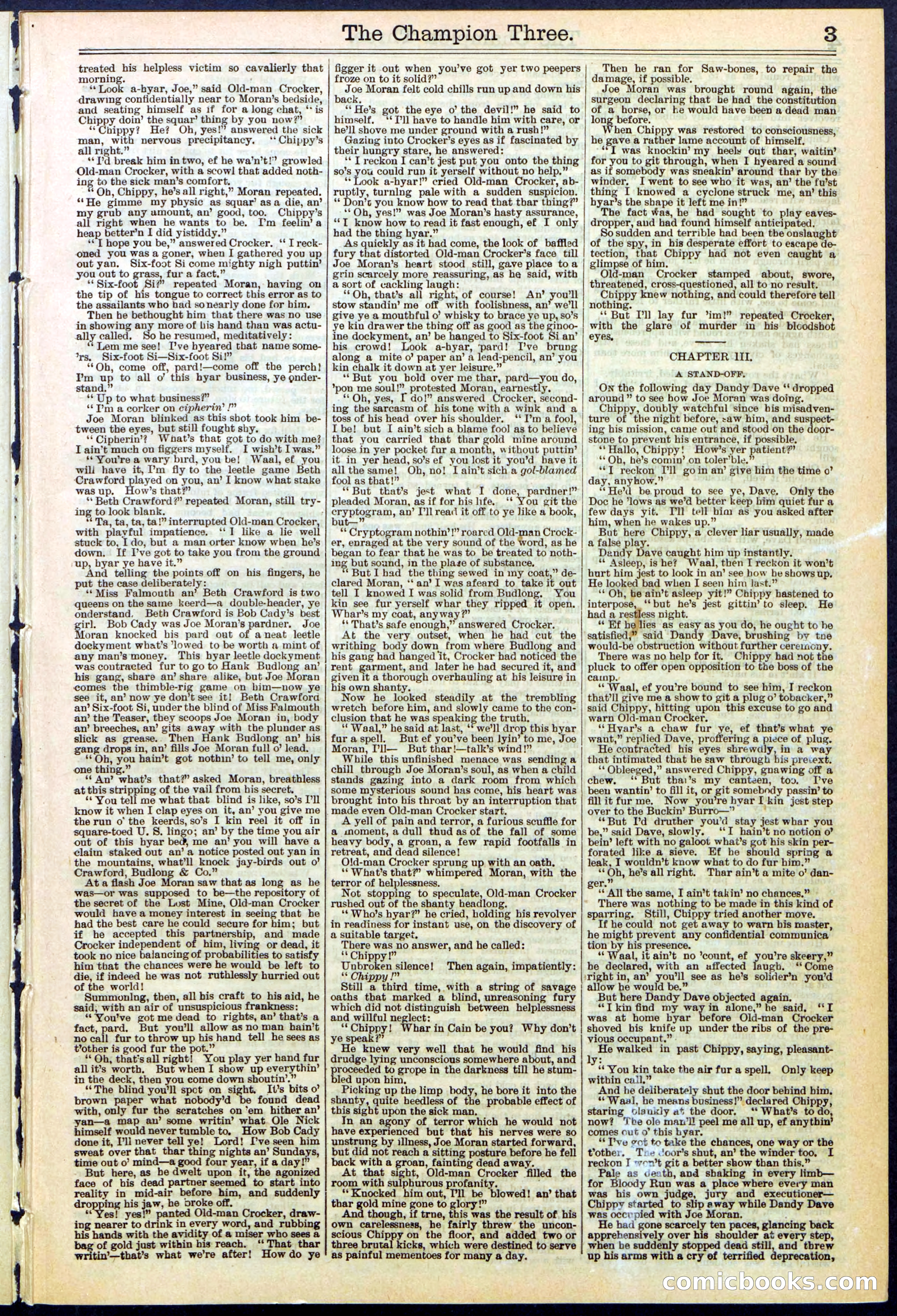Beadle's Dime Library No. 522 — page 3 of 32