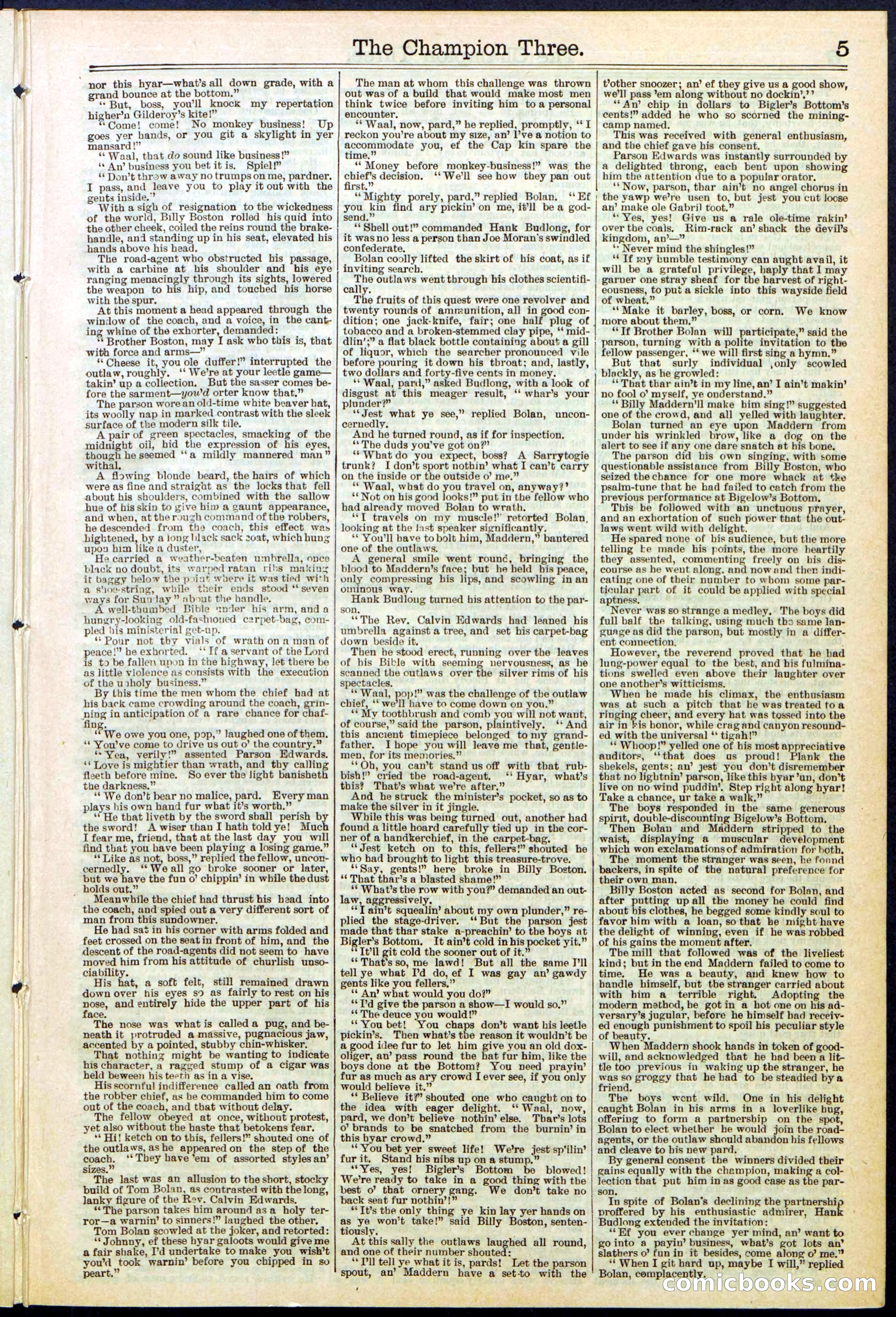 Beadle's Dime Library No. 522 — page 5 of 32