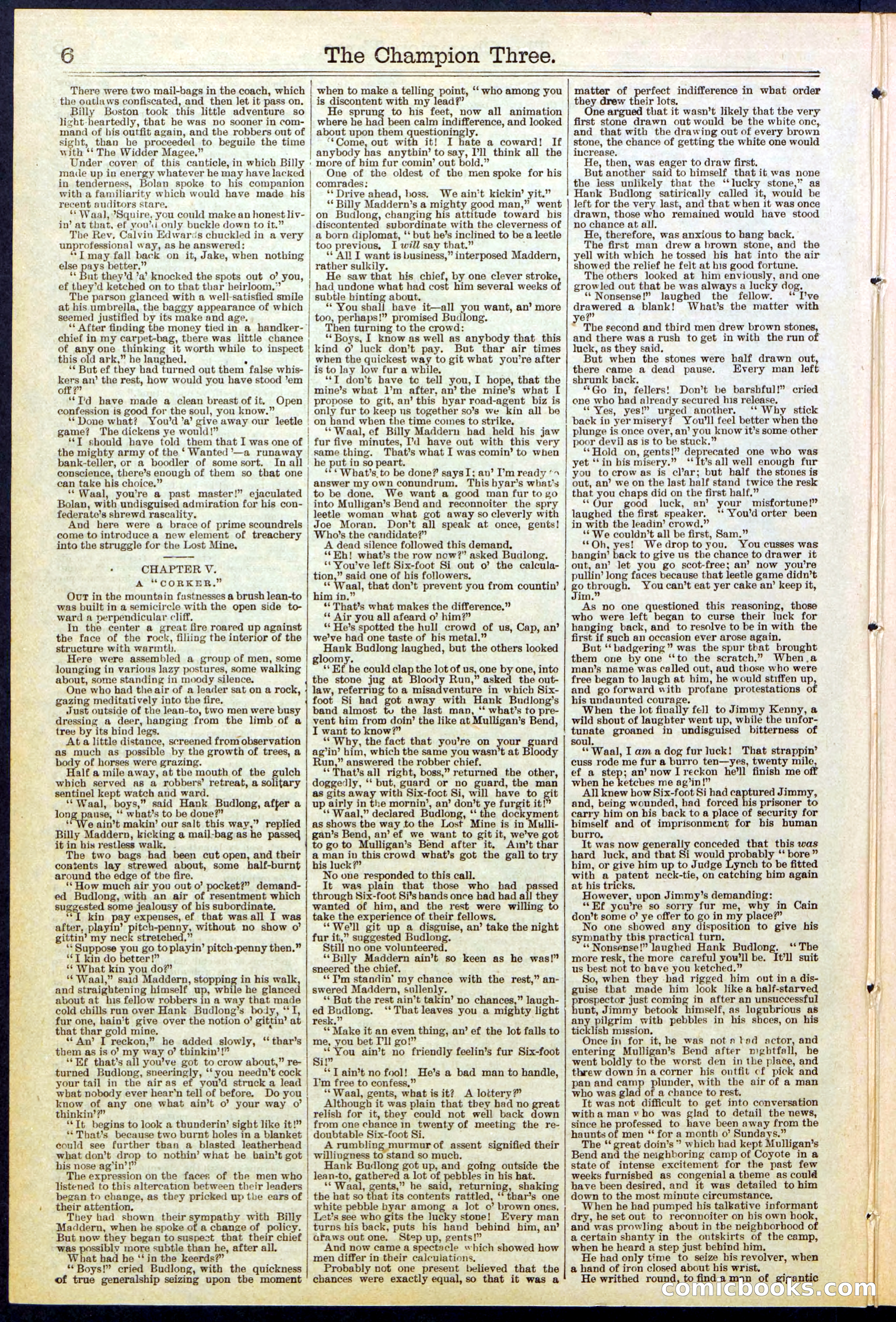 Beadle's Dime Library No. 522 — page 6 of 32