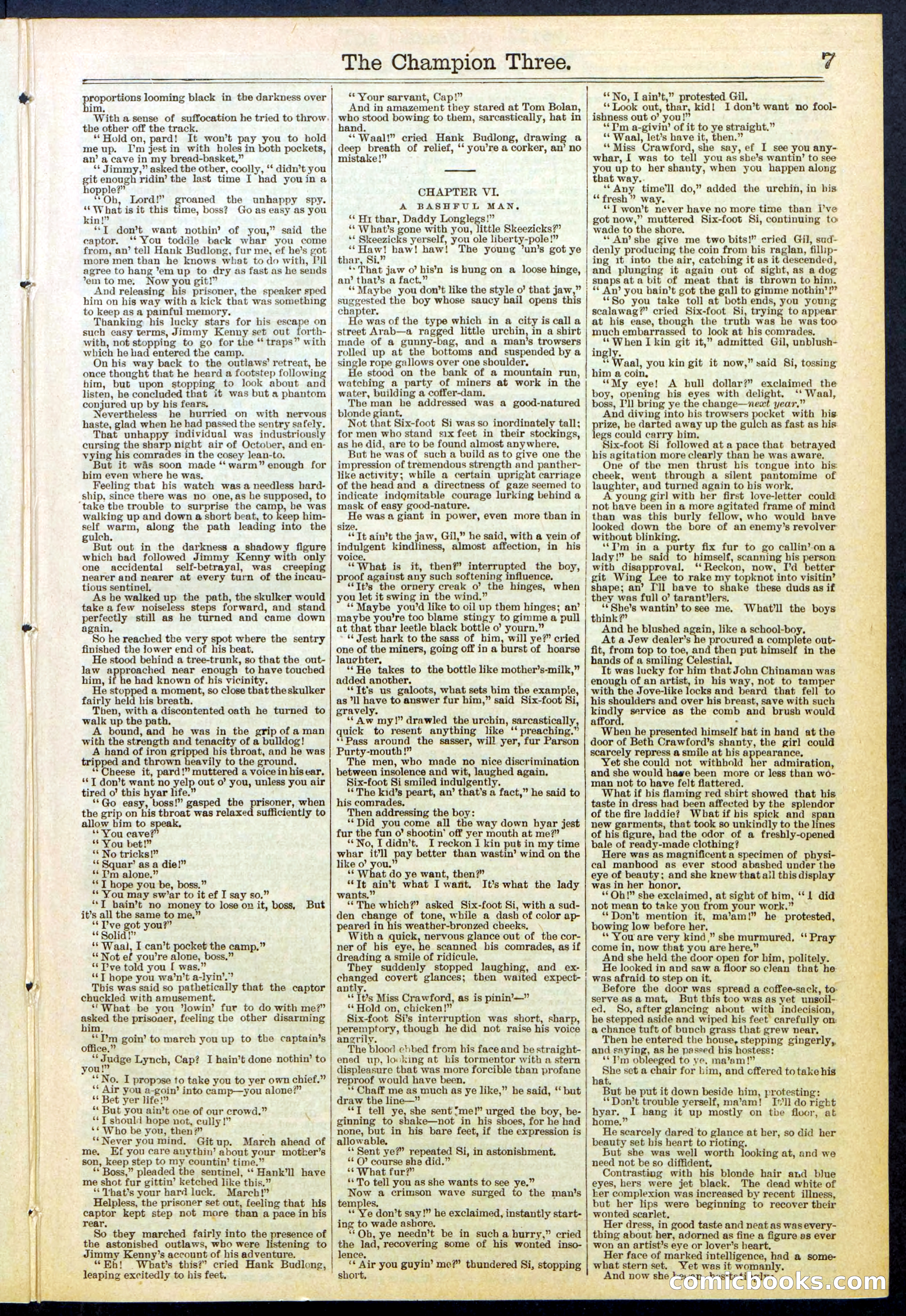 Beadle's Dime Library No. 522 — page 7 of 32