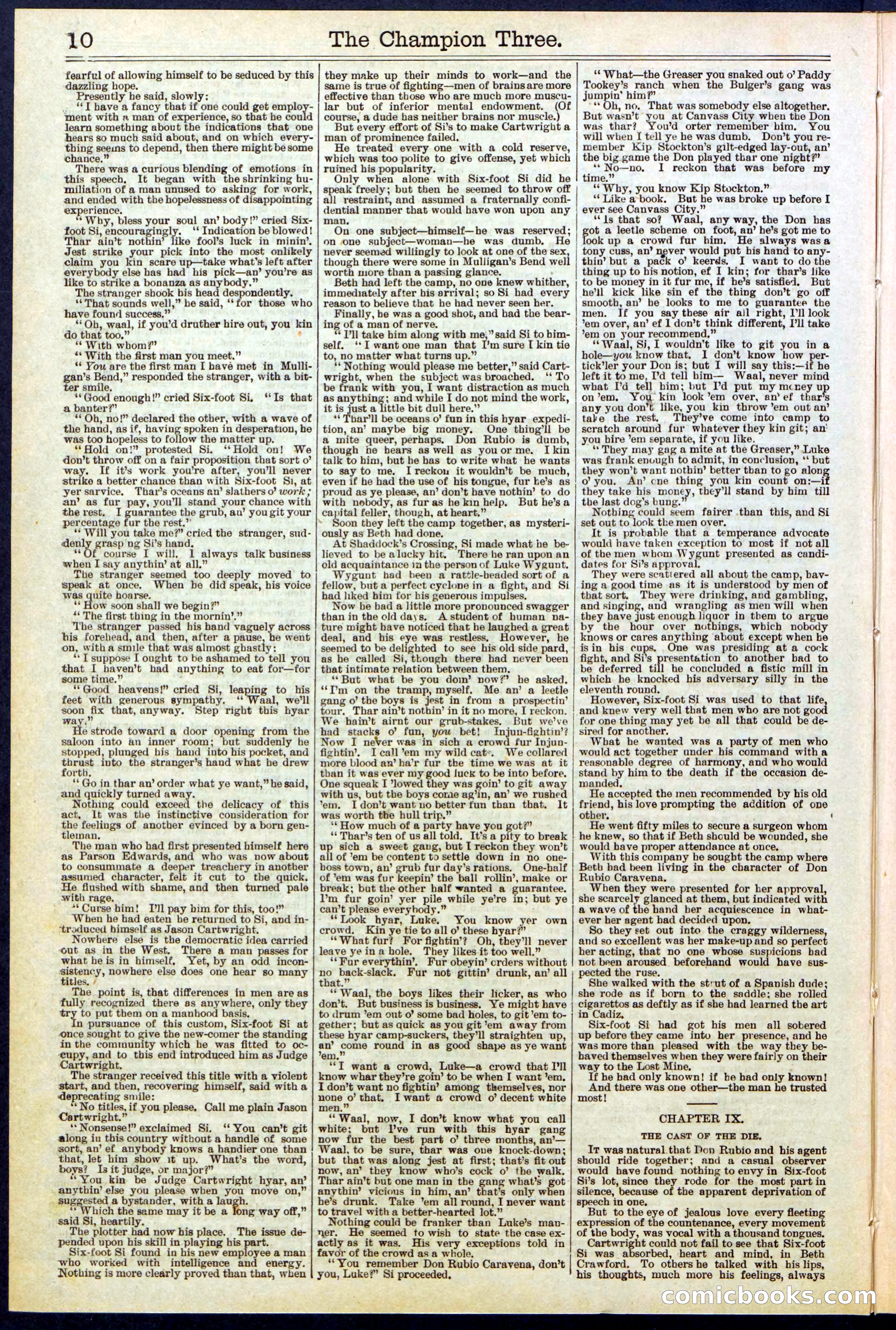 Beadle's Dime Library No. 522 — page 10 of 32