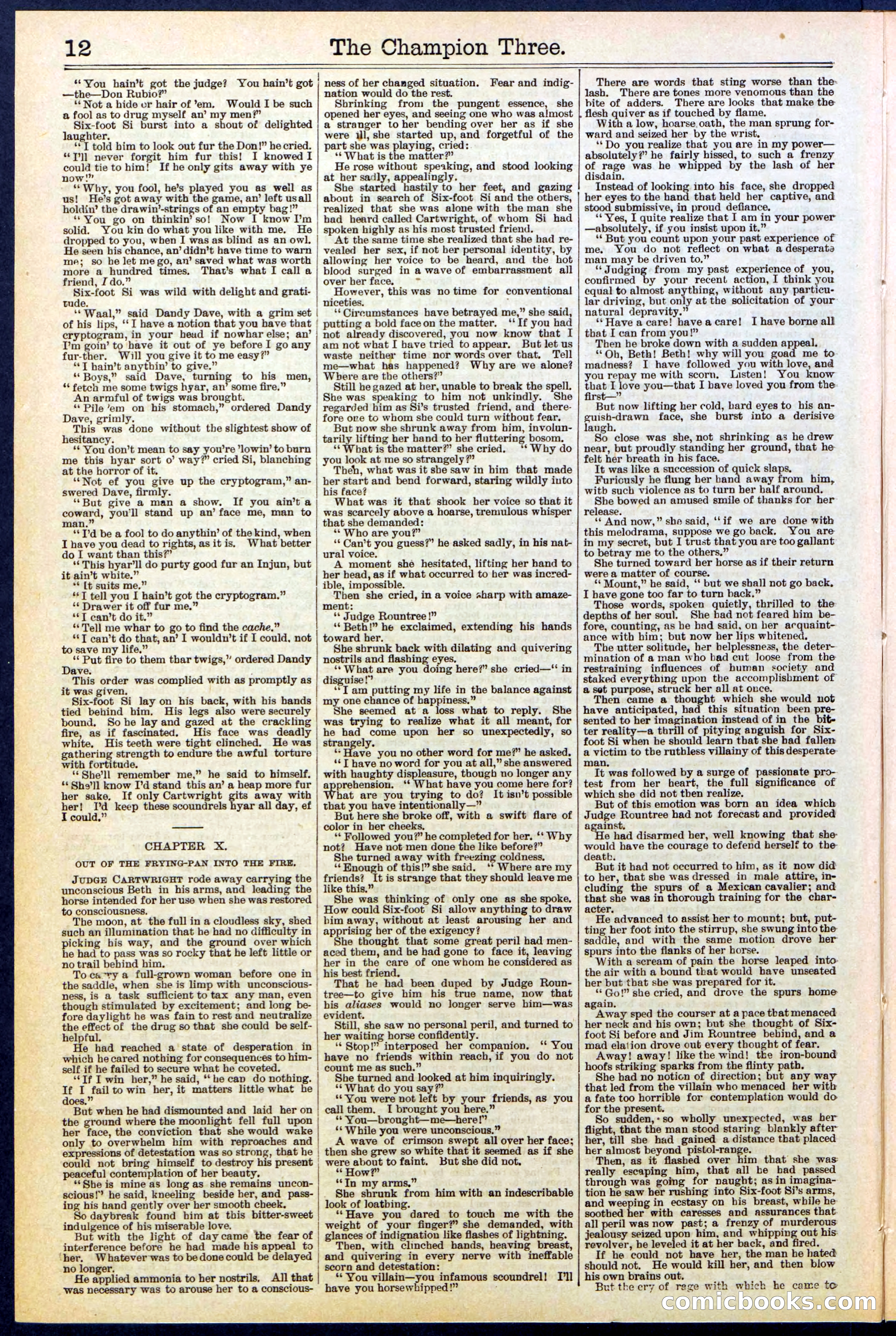Beadle's Dime Library No. 522 — page 12 of 32