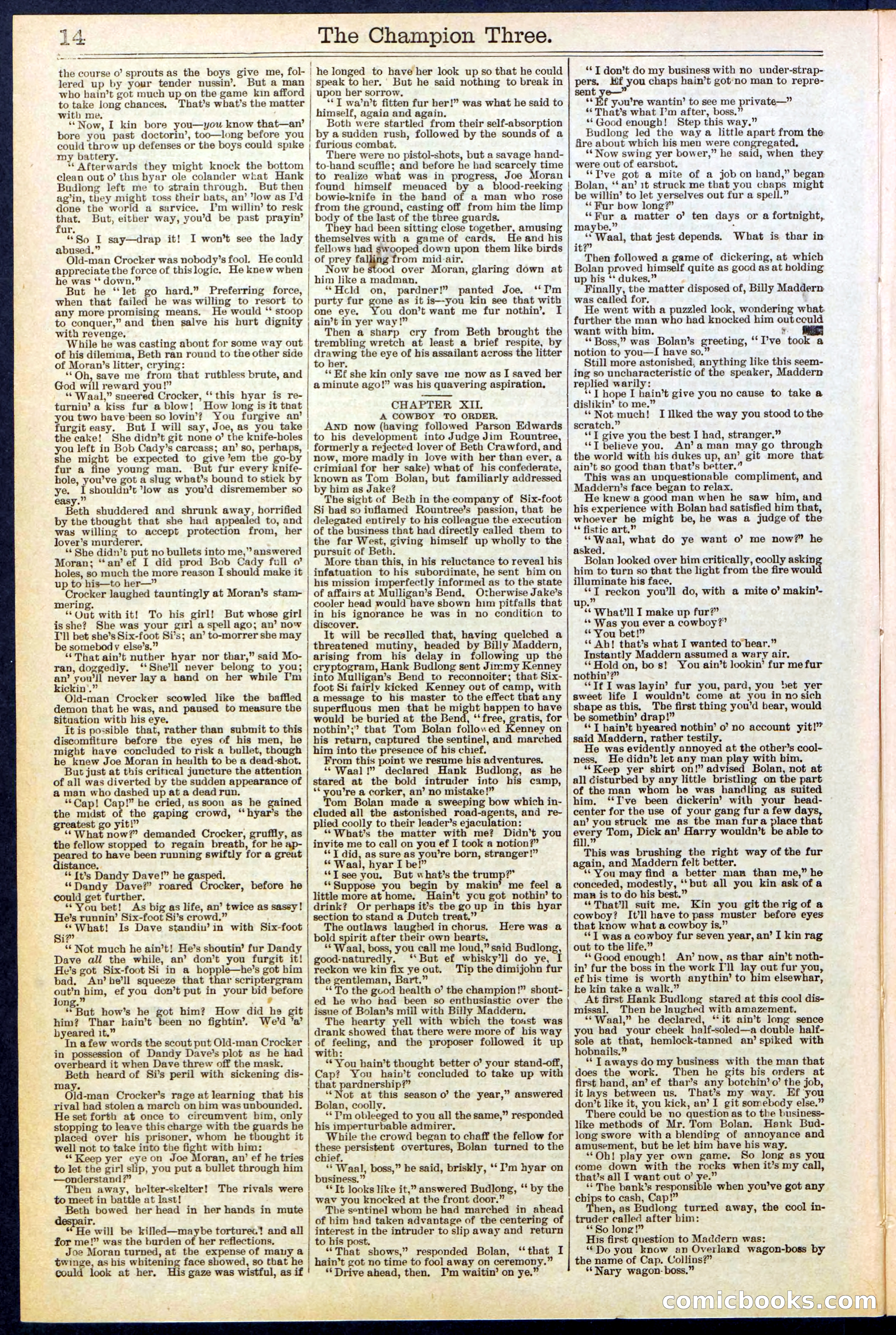 Beadle's Dime Library No. 522 — page 14 of 32