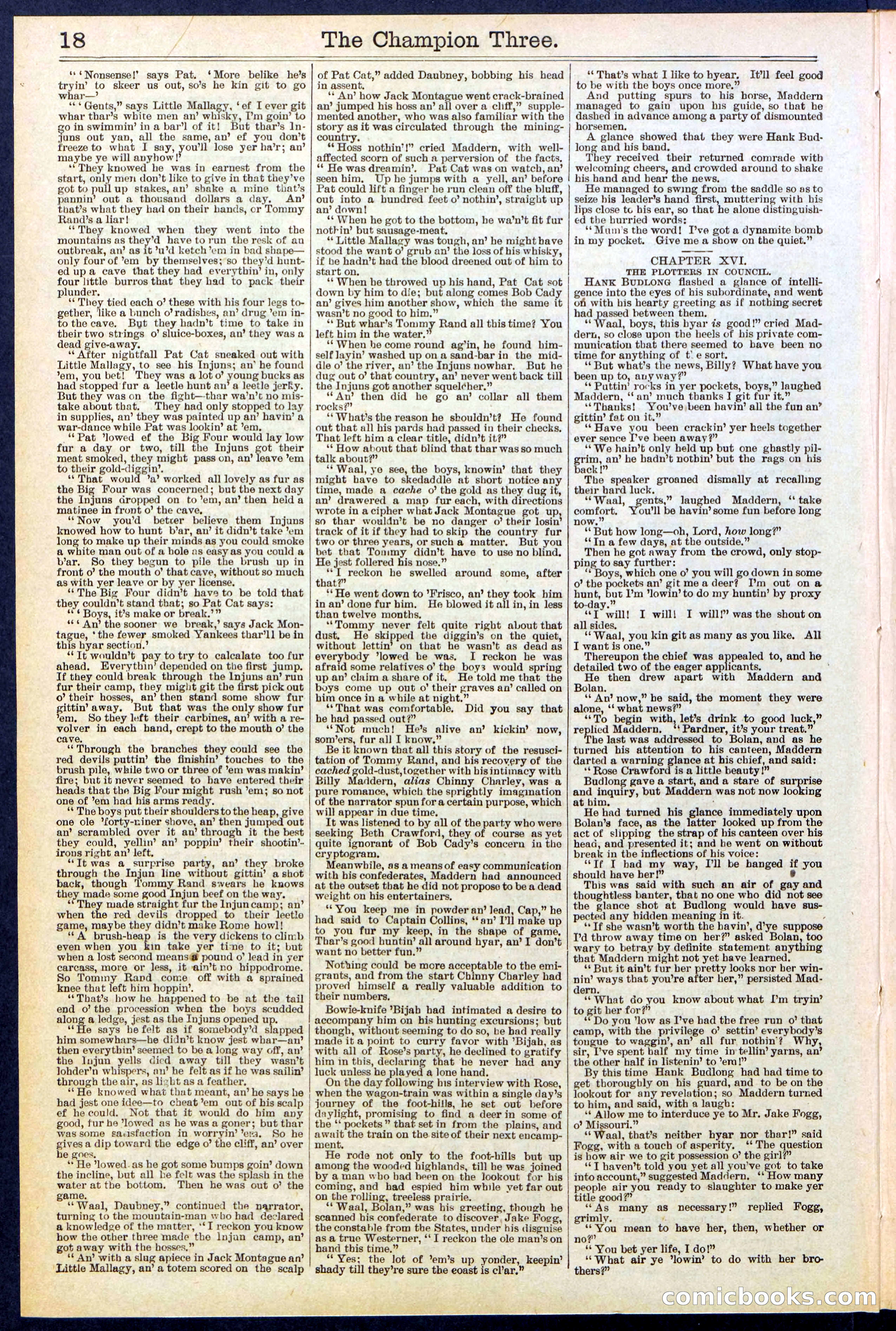 Beadle's Dime Library No. 522 — page 18 of 32