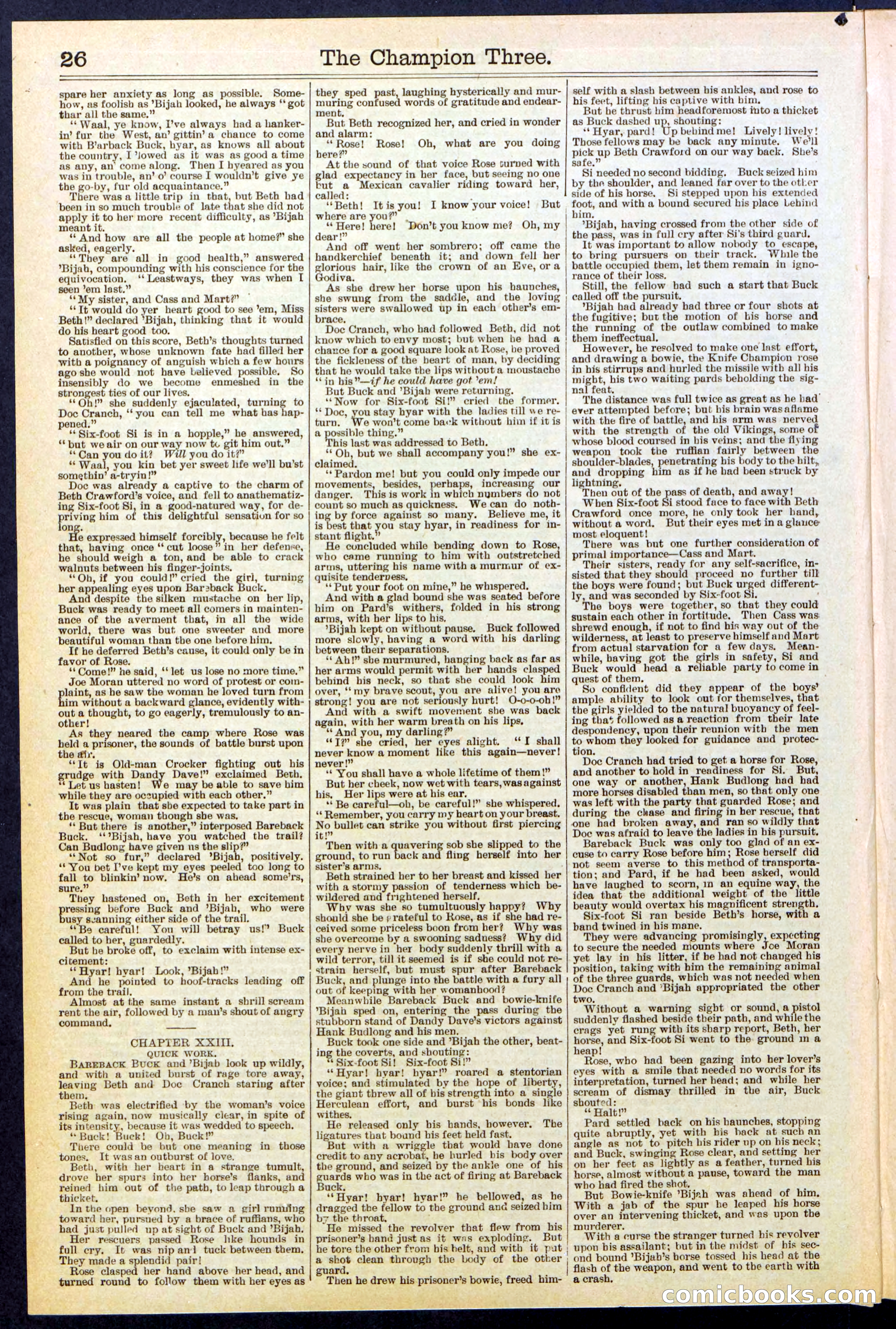 Beadle's Dime Library No. 522 — page 26 of 32