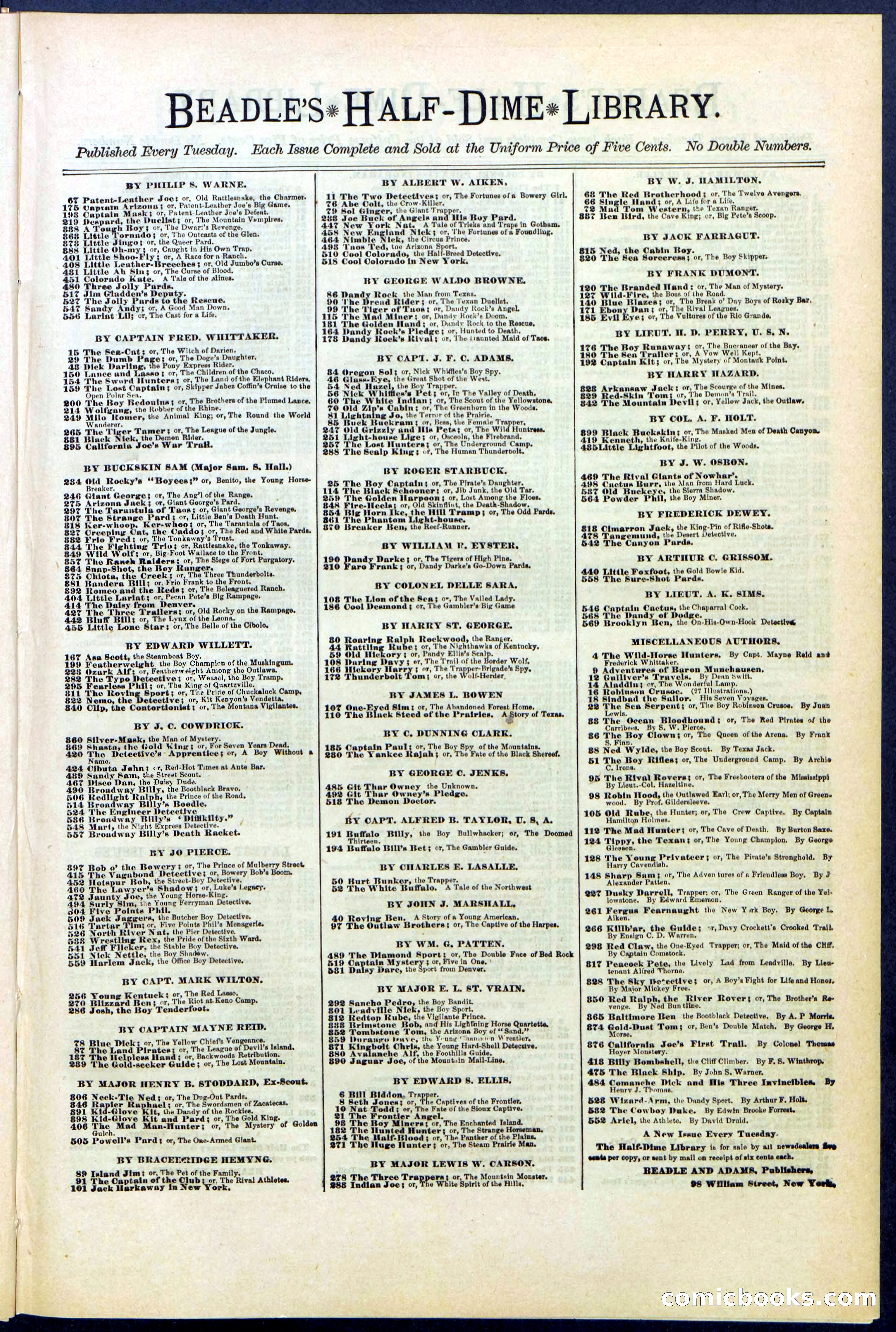 Beadle's Dime Library No. 522 — page 29 of 32