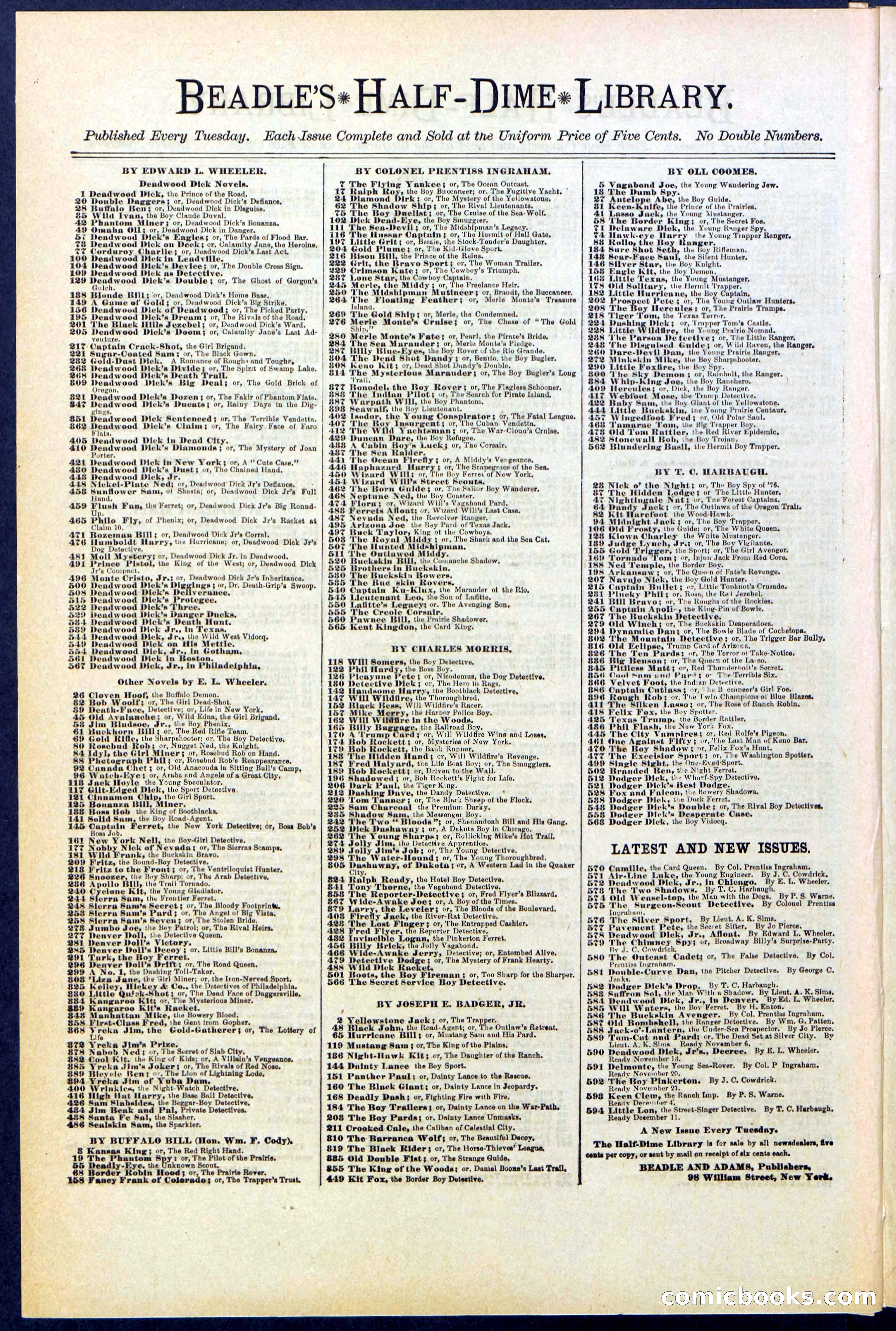 Beadle's Dime Library No. 522 — page 30 of 32