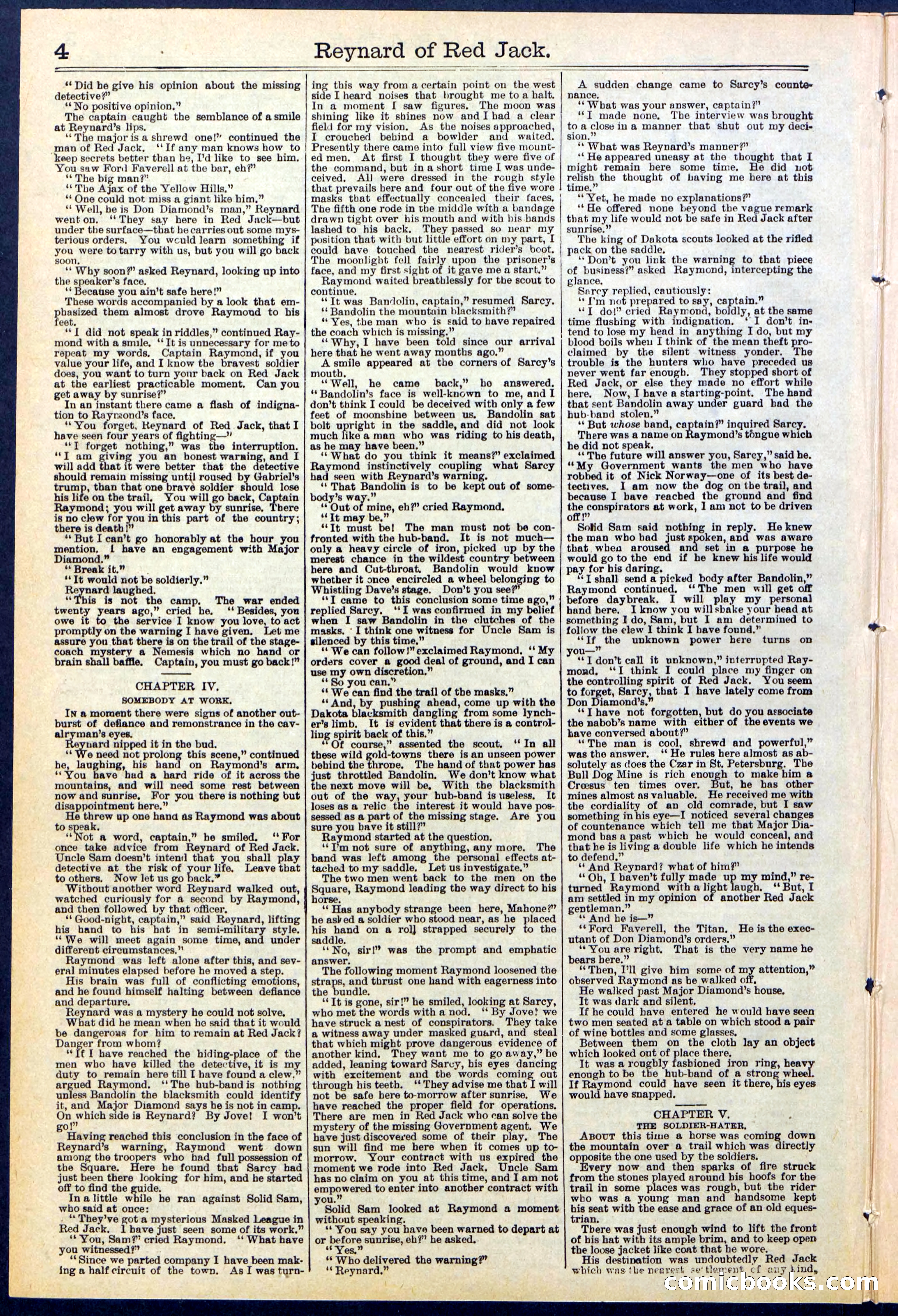 Beadle's New York Dime Library No. 523 — page 4 of 32