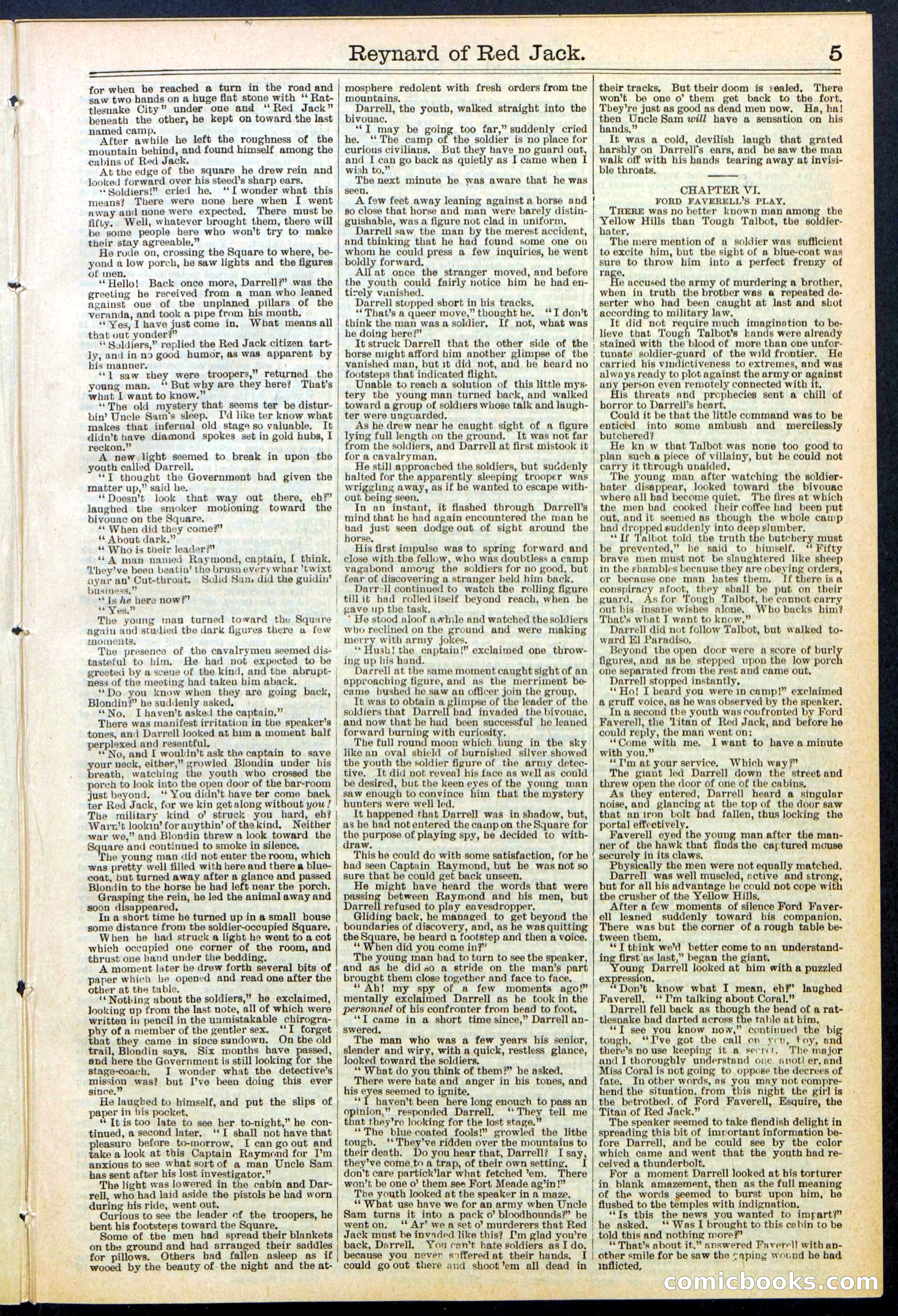 Beadle's New York Dime Library No. 523 — page 5 of 32