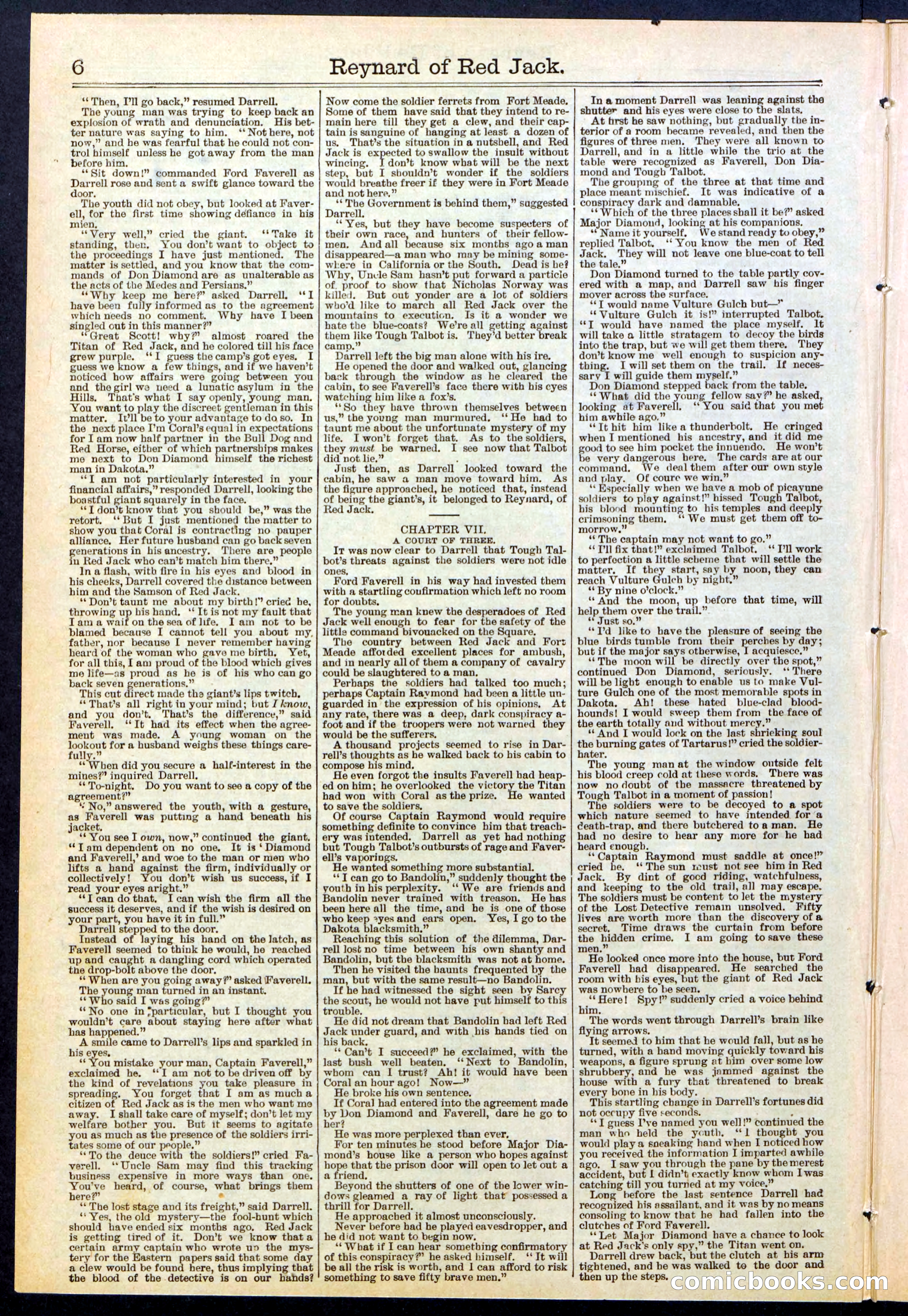 Beadle's New York Dime Library No. 523 — page 6 of 32
