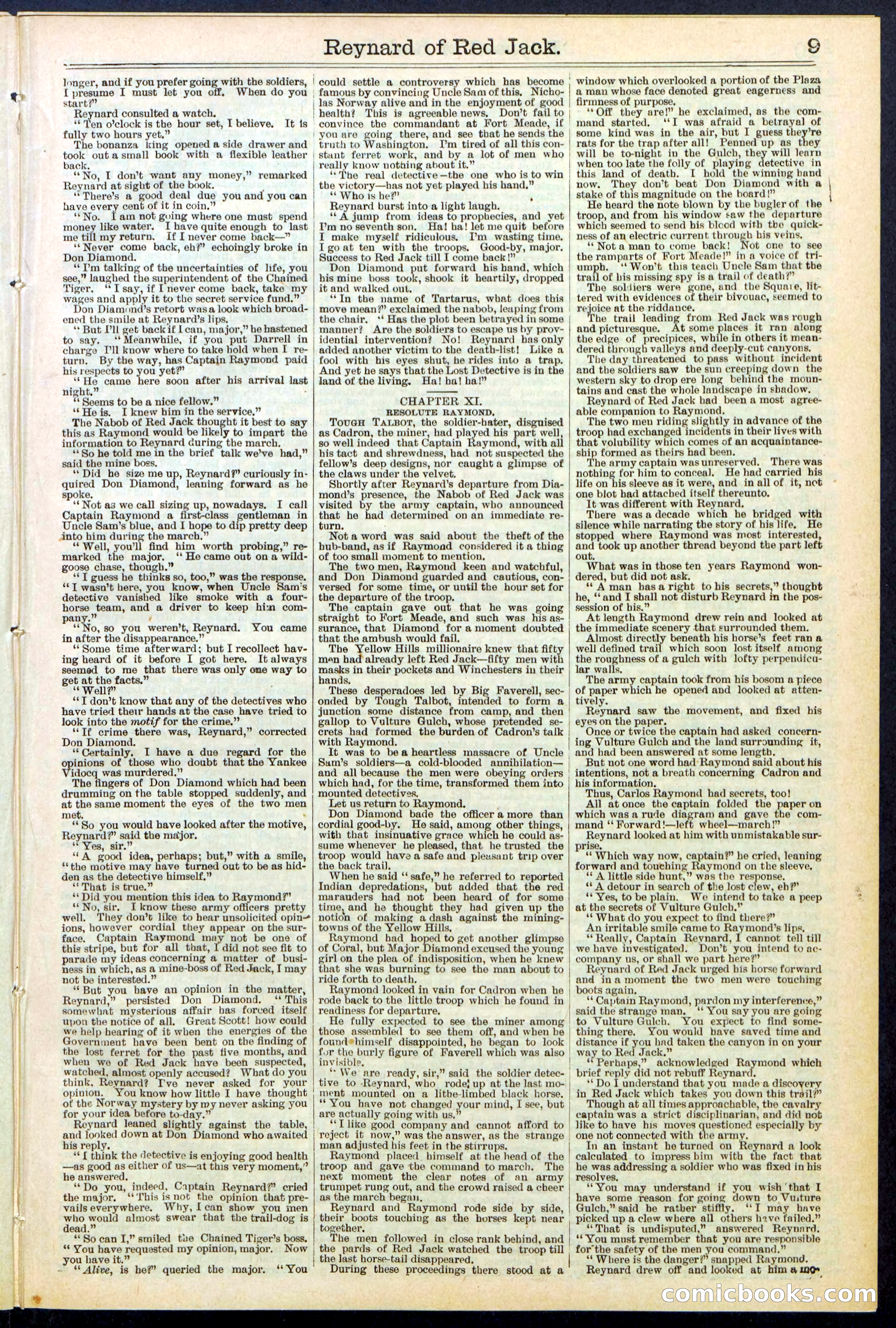 Beadle's New York Dime Library No. 523 — page 9 of 32