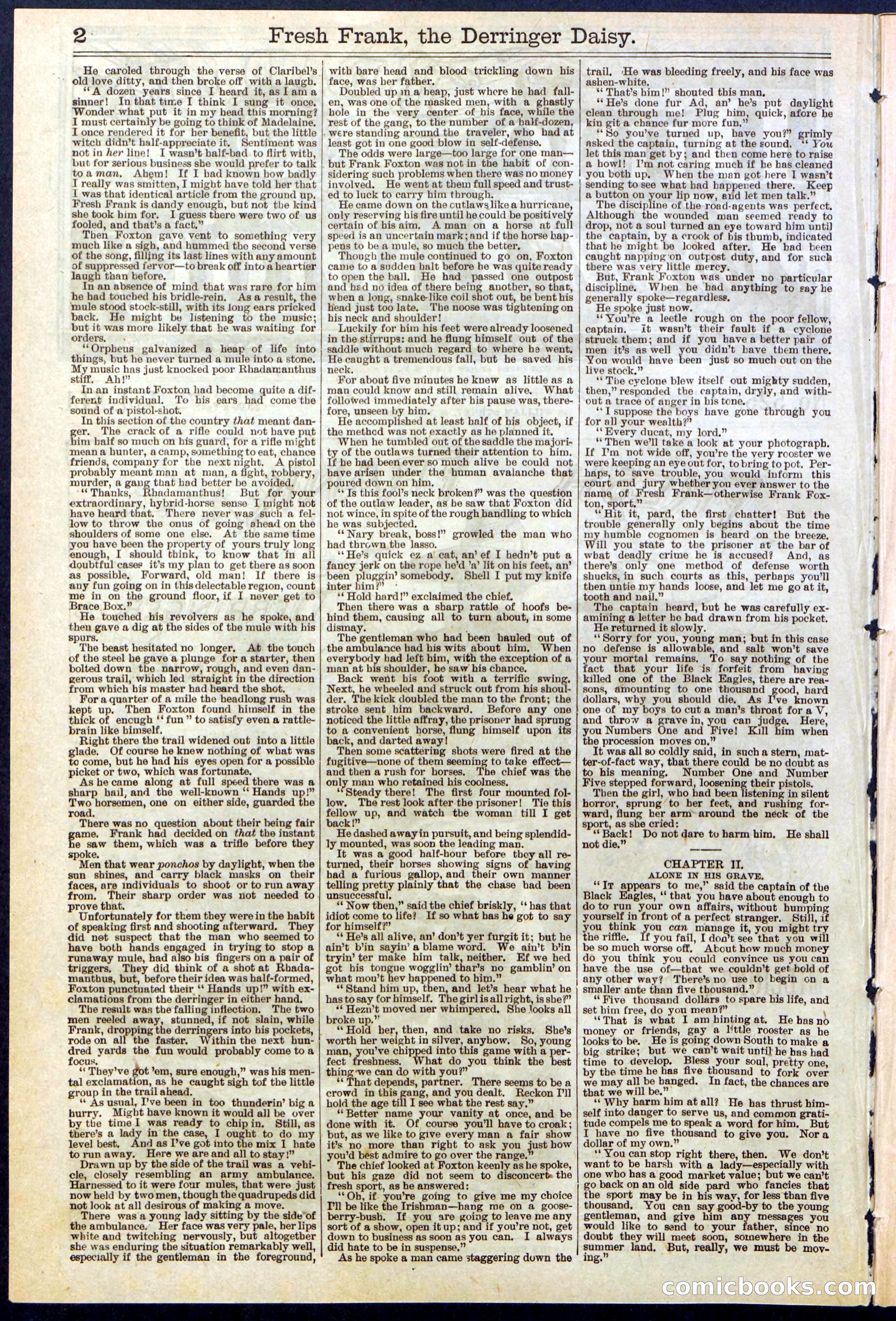 Beadle's New York Dime Library No. 525 — page 2 of 32