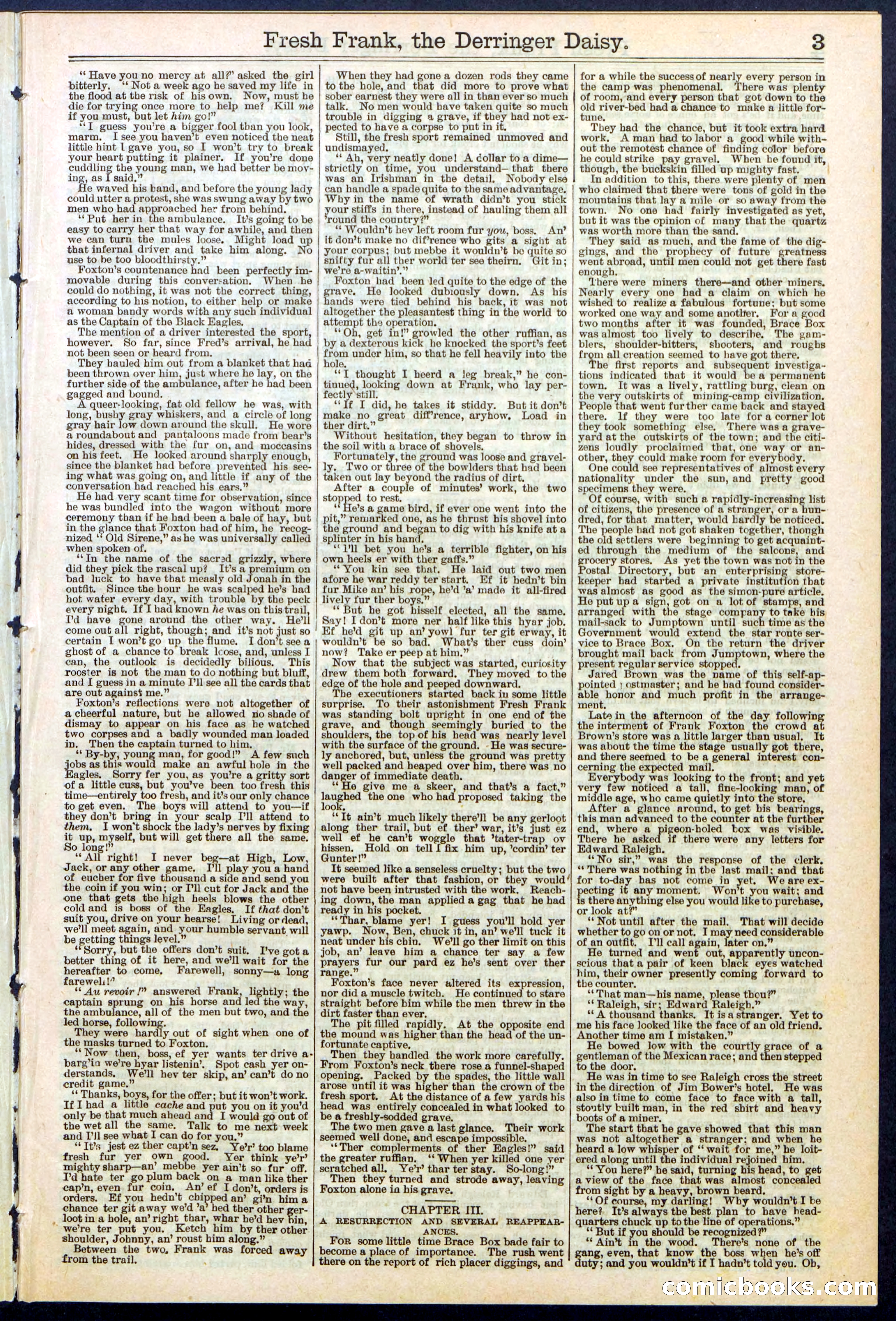 Beadle's New York Dime Library No. 525 — page 3 of 32