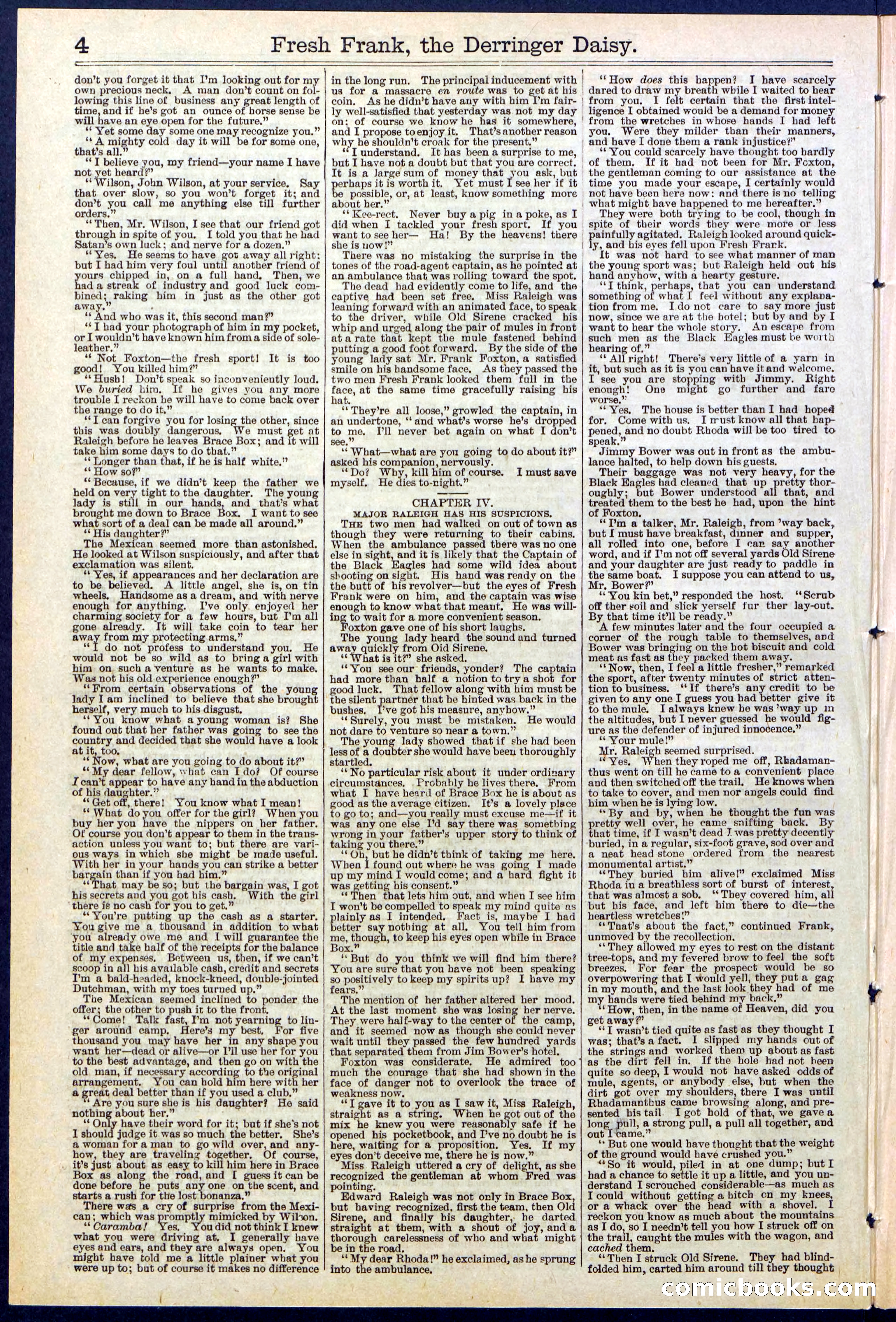 Beadle's New York Dime Library No. 525 — page 4 of 32