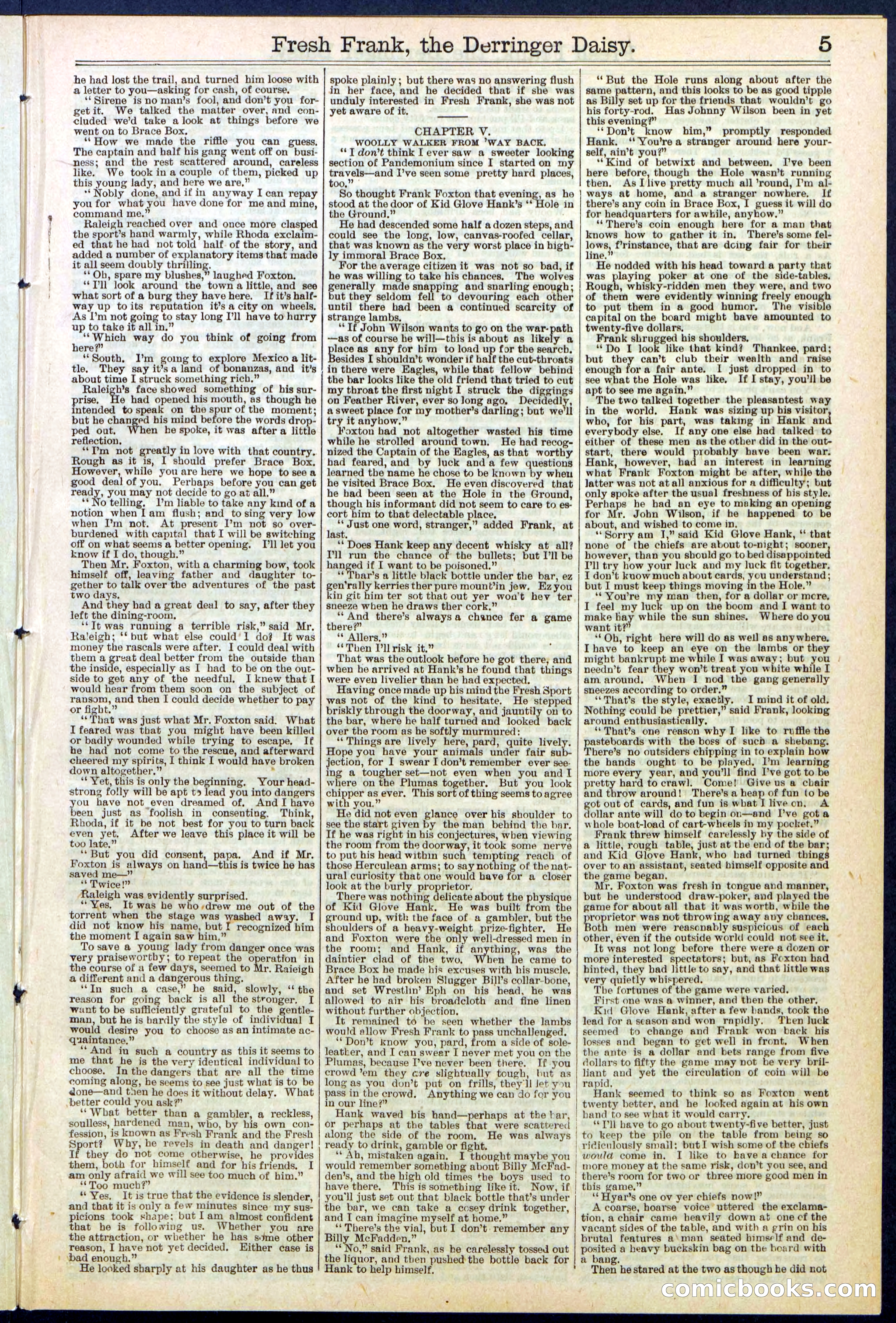 Beadle's New York Dime Library No. 525 — page 5 of 32