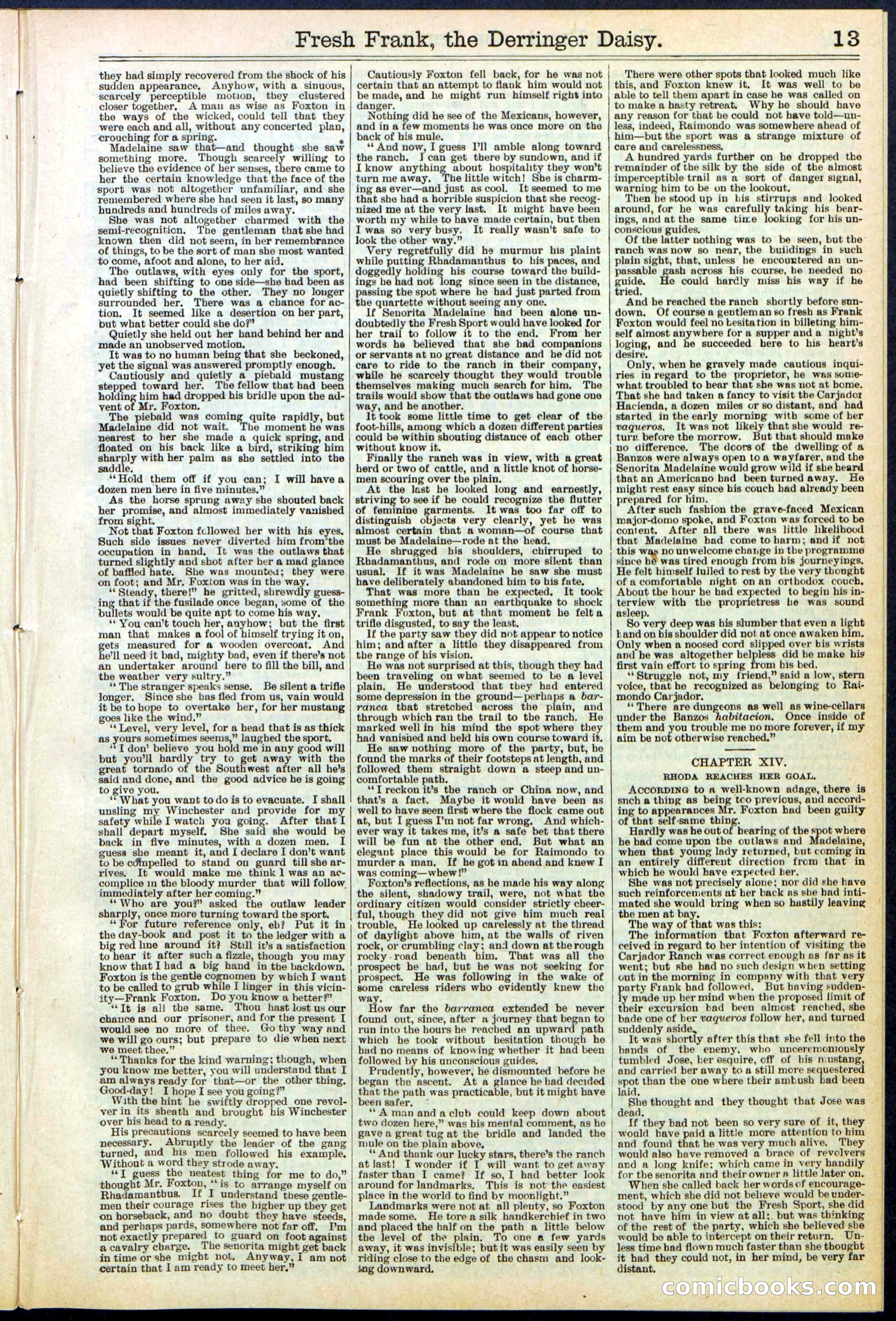Beadle's New York Dime Library No. 525 — page 13 of 32
