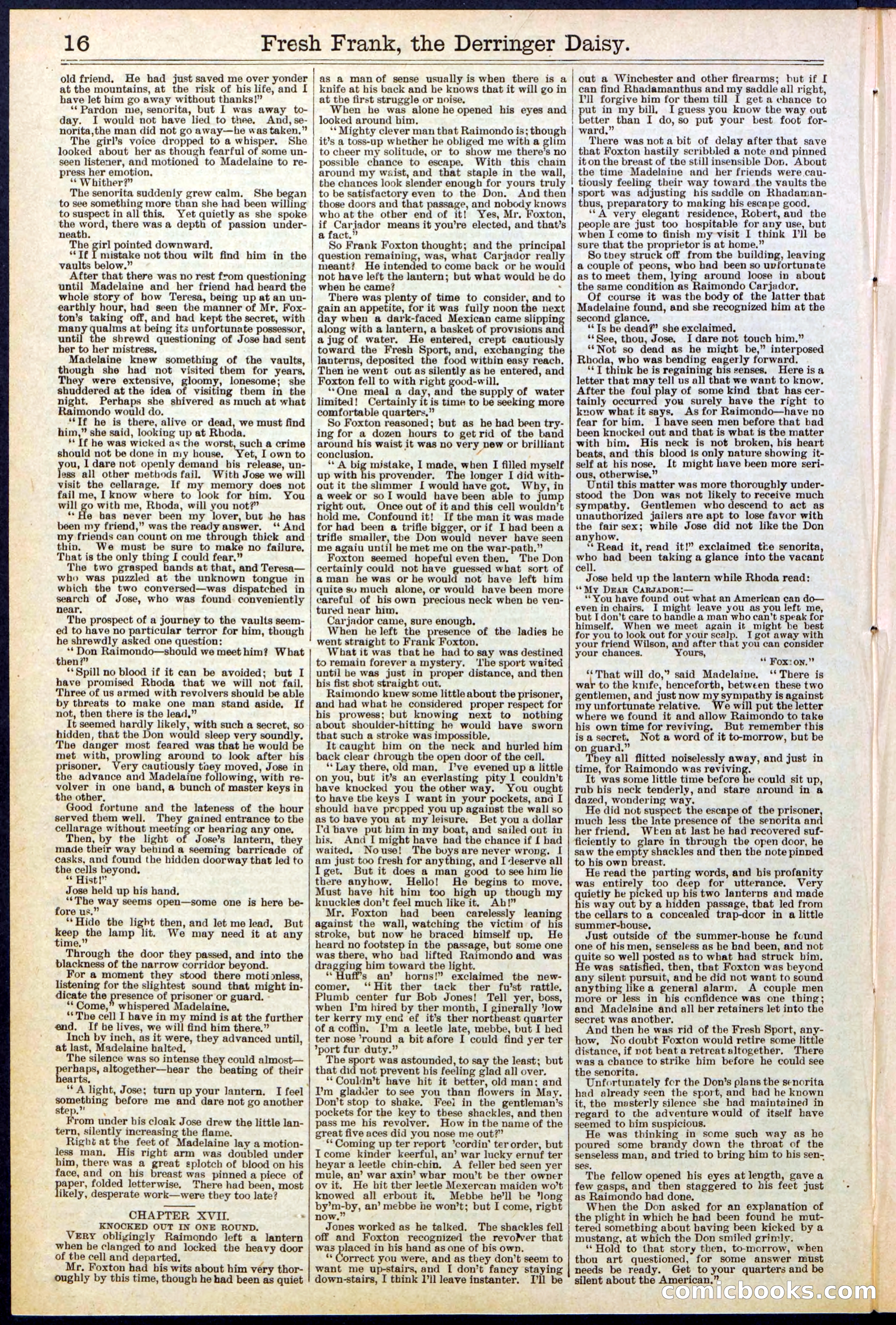 Beadle's New York Dime Library No. 525 — page 16 of 32