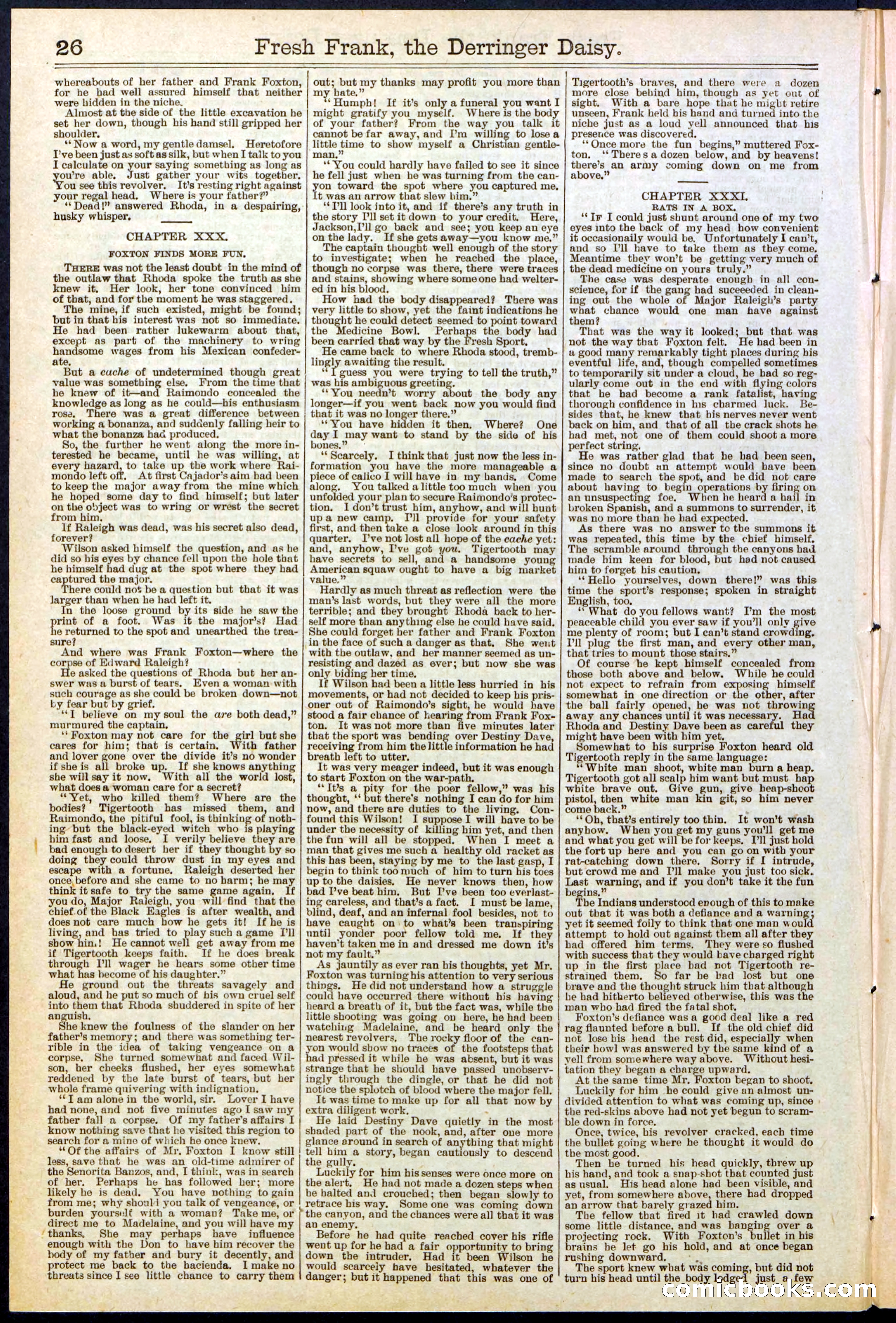 Beadle's New York Dime Library No. 525 — page 26 of 32