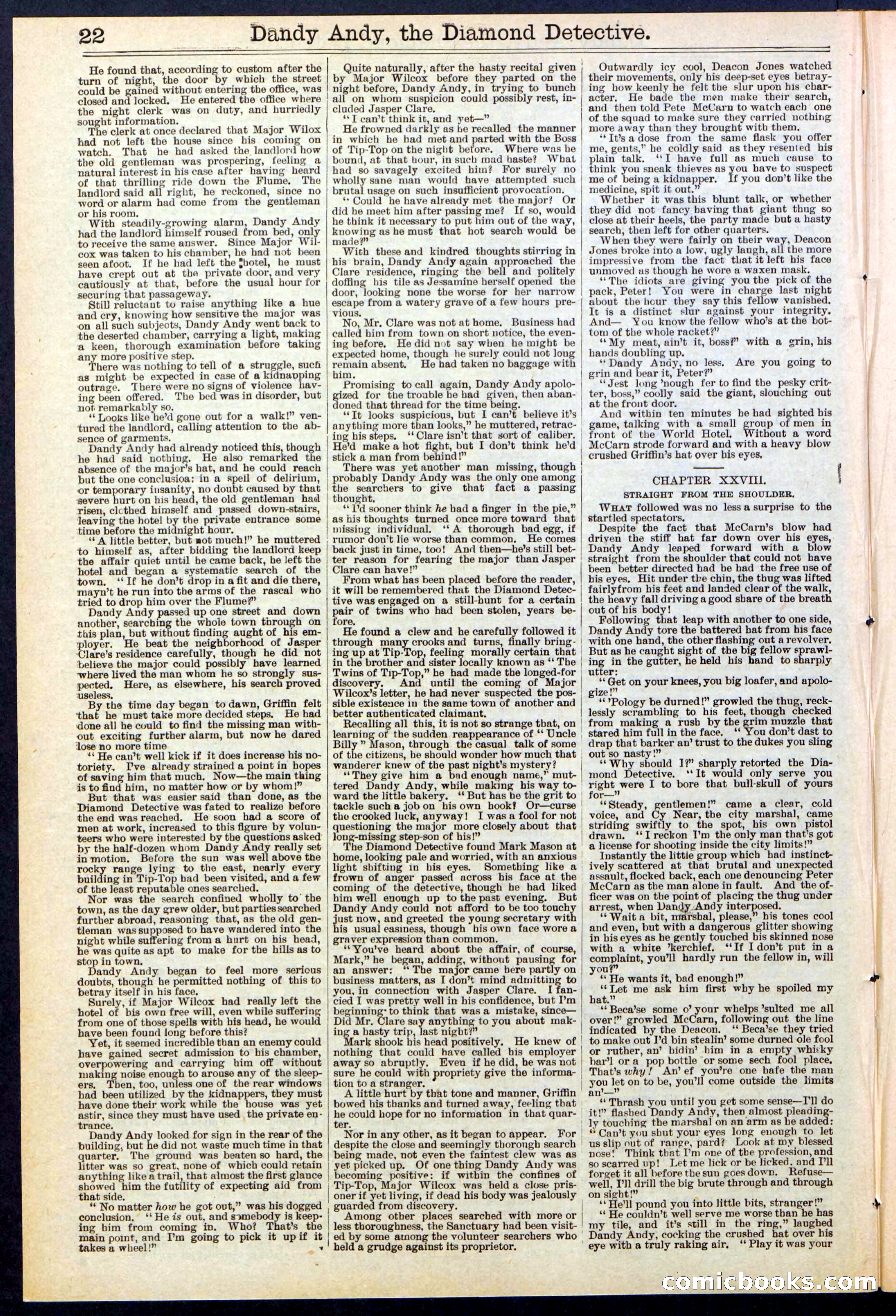 Beadle's Dime Library No. 527 — page 22 of 32