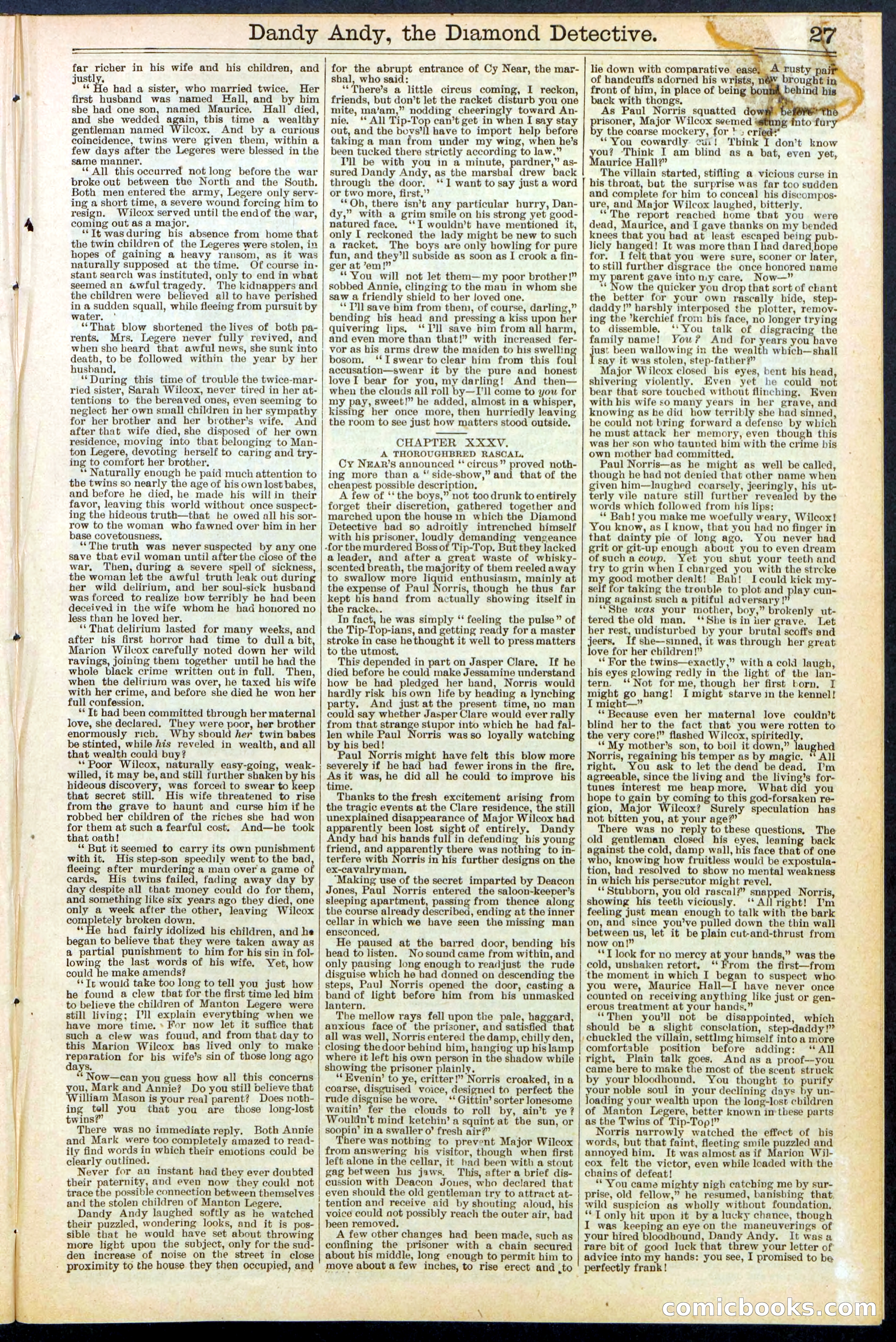 Beadle's Dime Library No. 527 — page 27 of 32