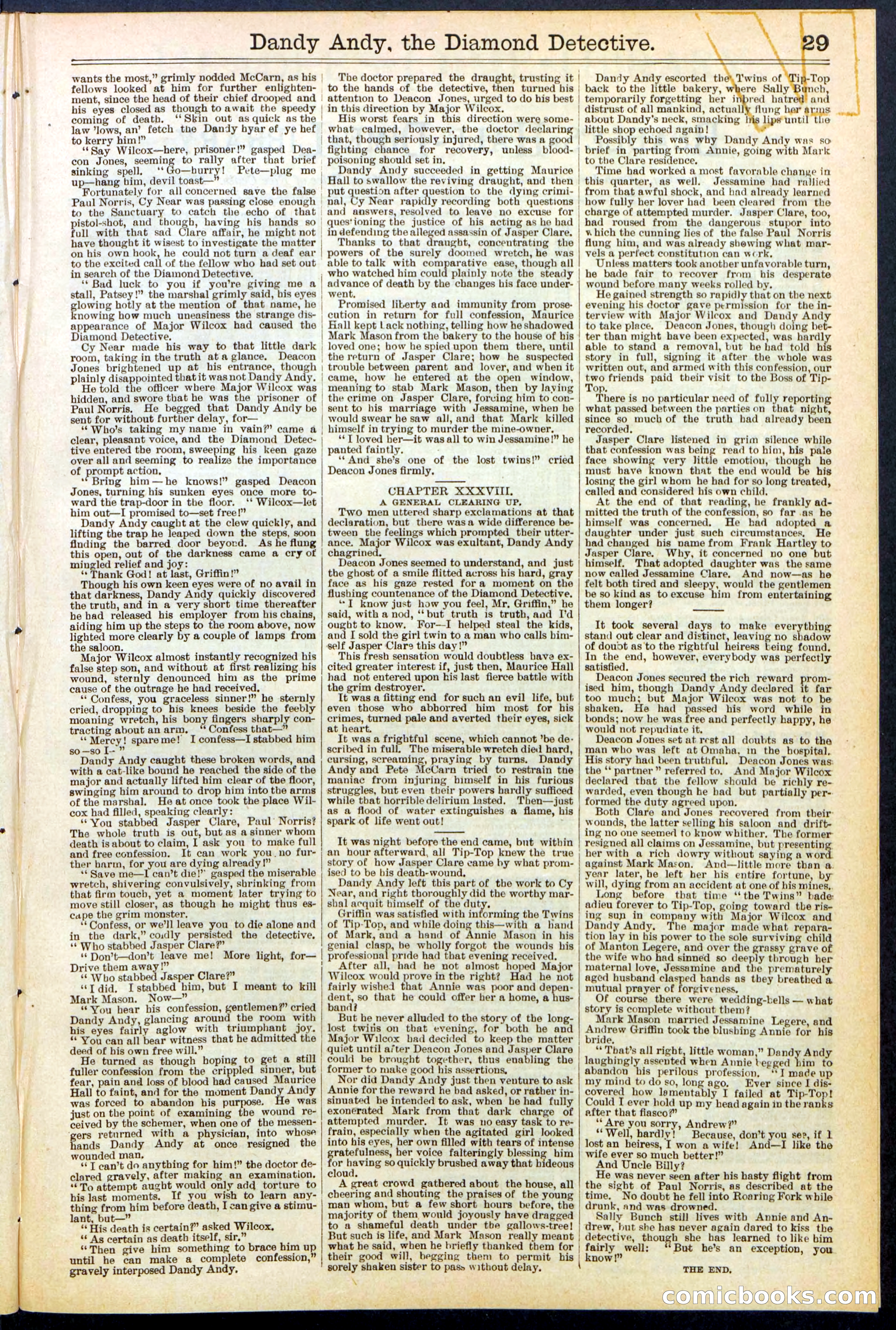 Beadle's Dime Library No. 527 — page 29 of 32
