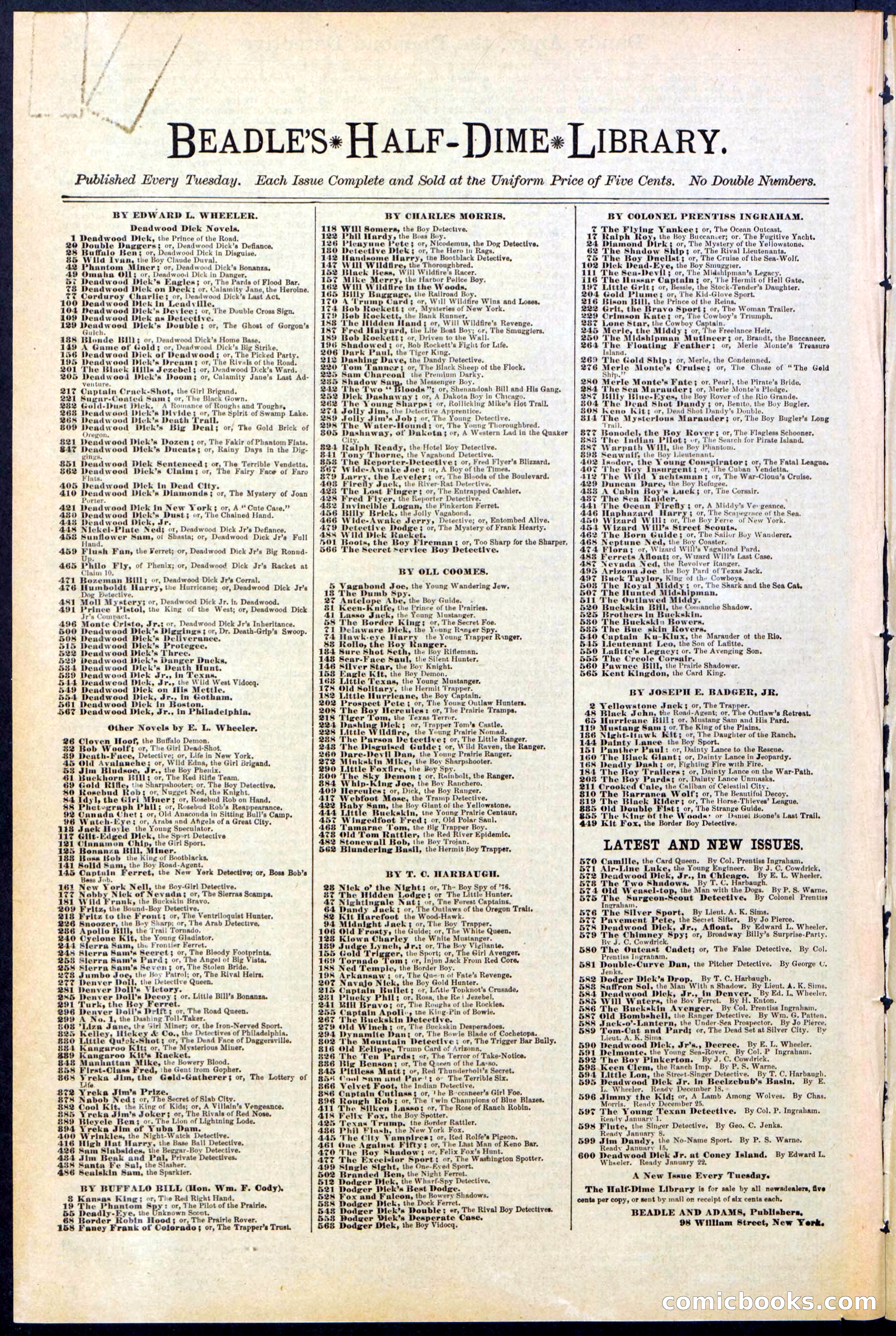 Beadle's Dime Library No. 527 — page 30 of 32