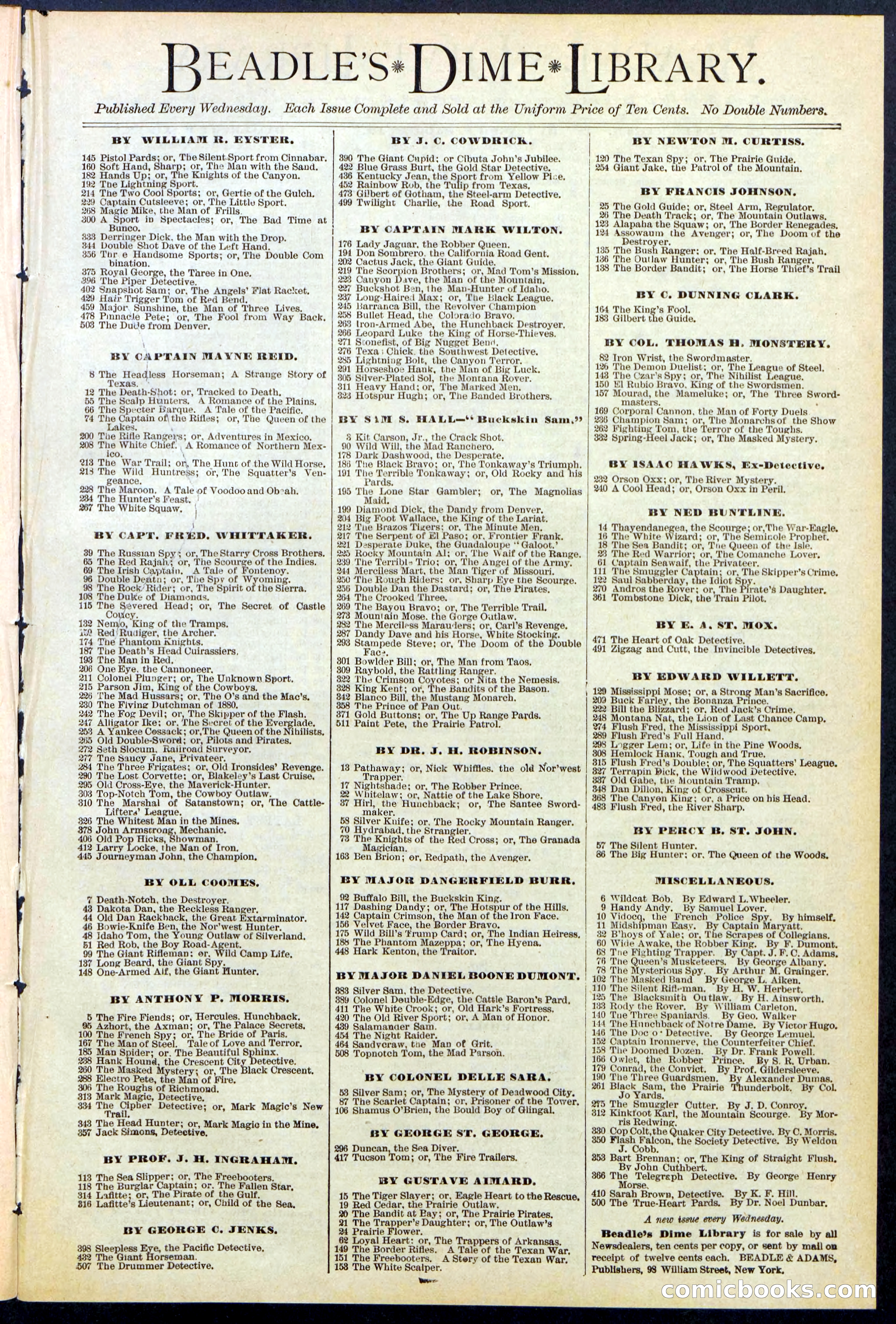 Beadle's Dime Library No. 527 — page 31 of 32