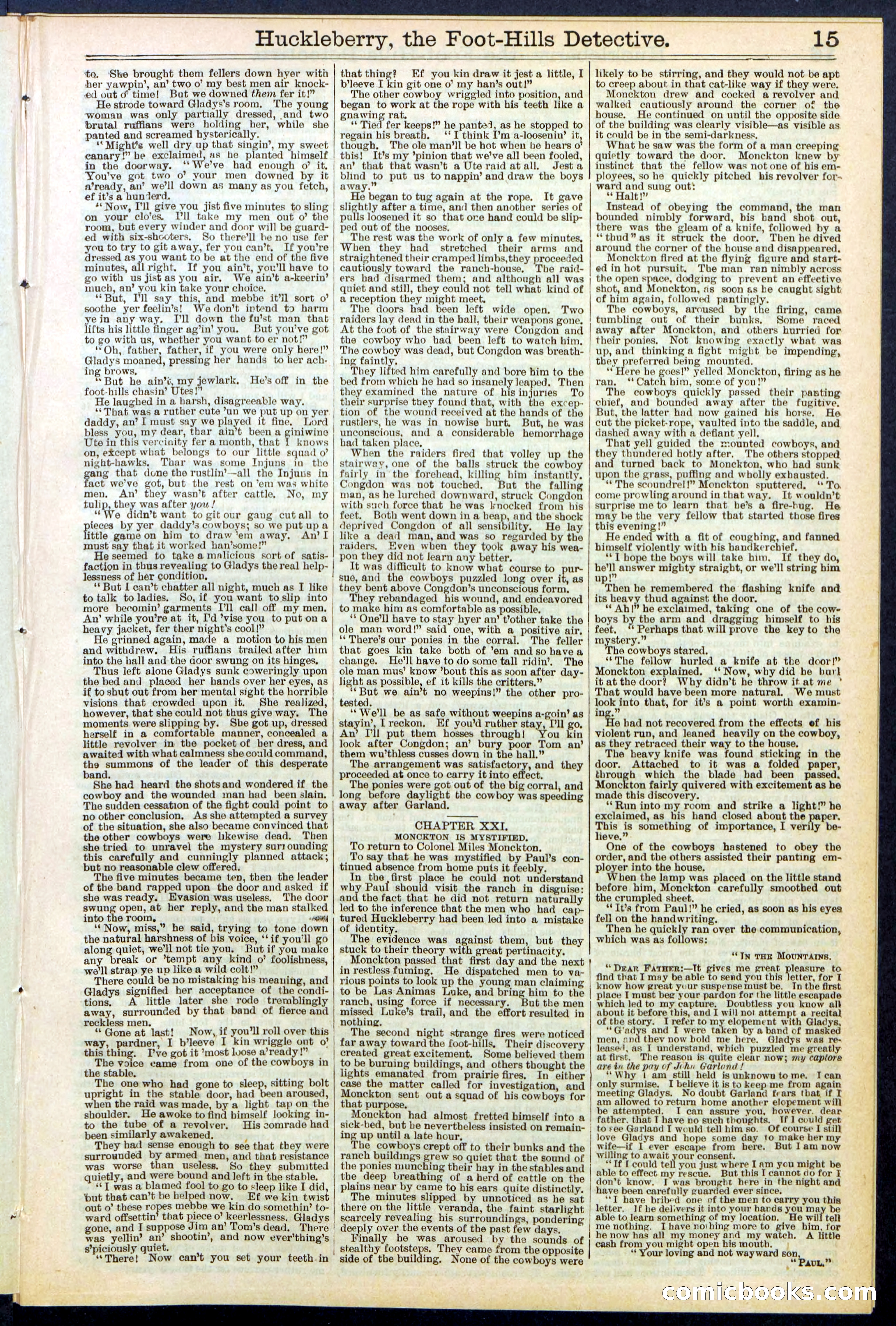 Beadle's New York Dime Library No. 528 — page 15 of 32