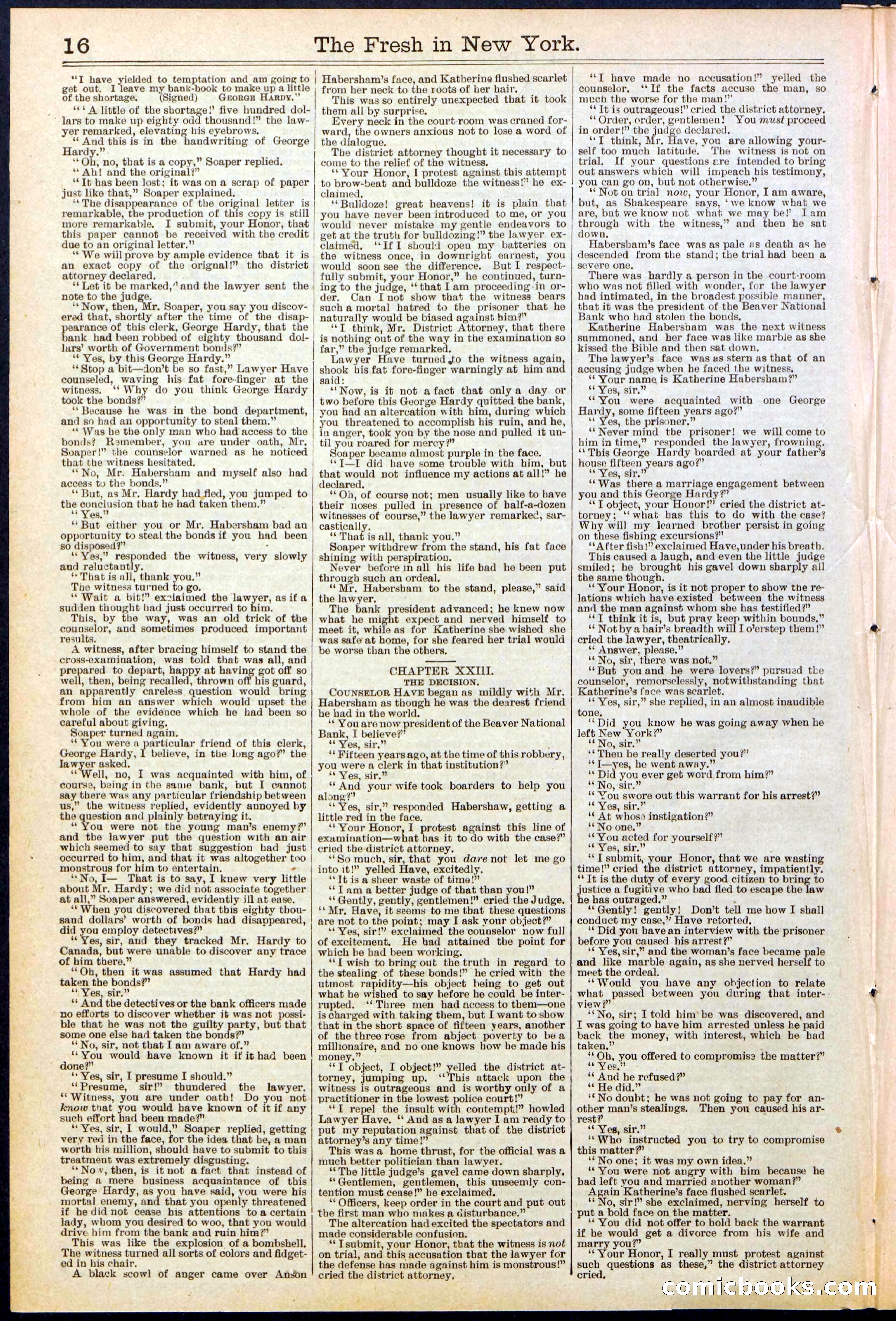 Beadle's New York Dime Library, No. 529 — page 16 of 32