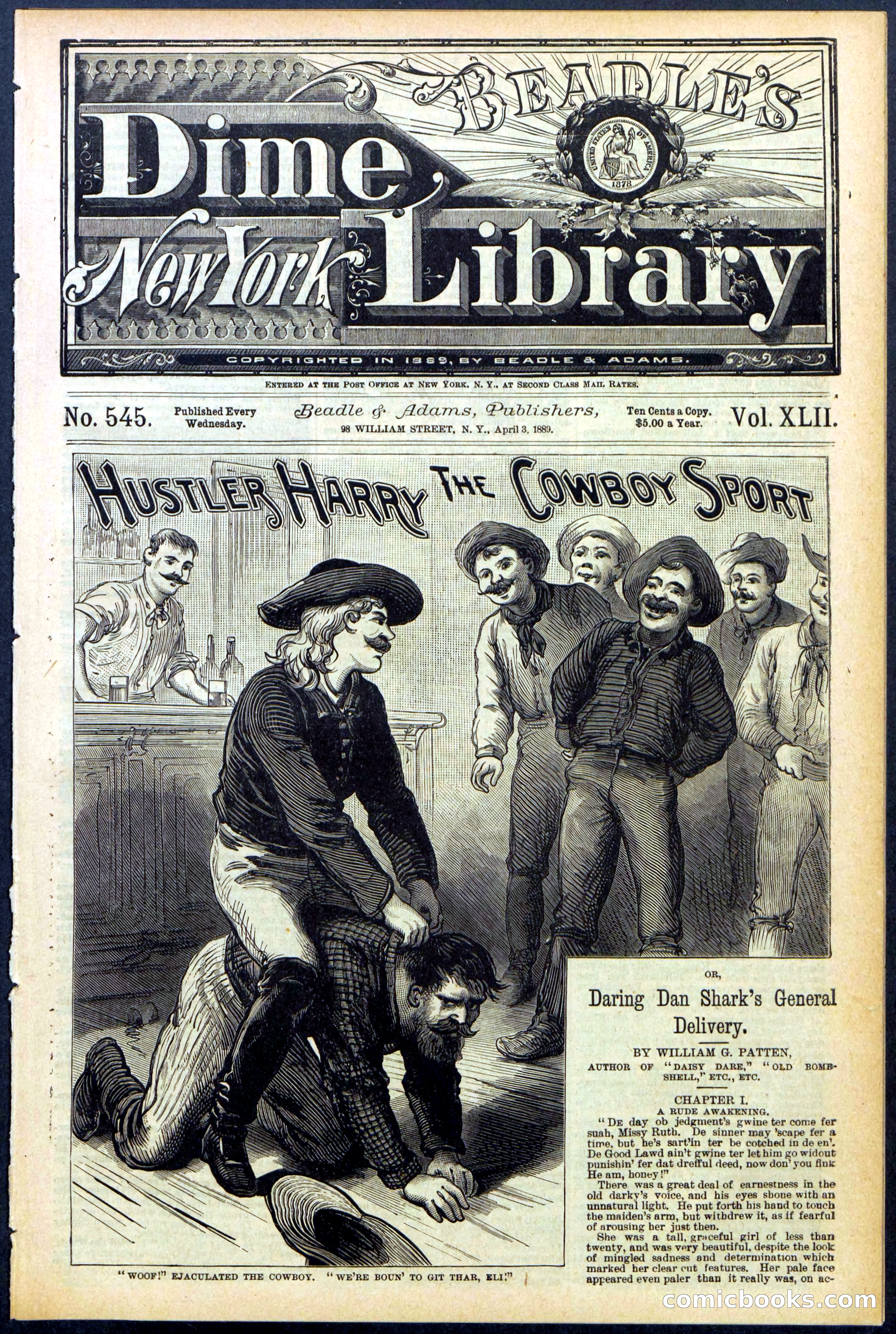 Beadle's New York Dime Library, No. 545 — page 1 of 32