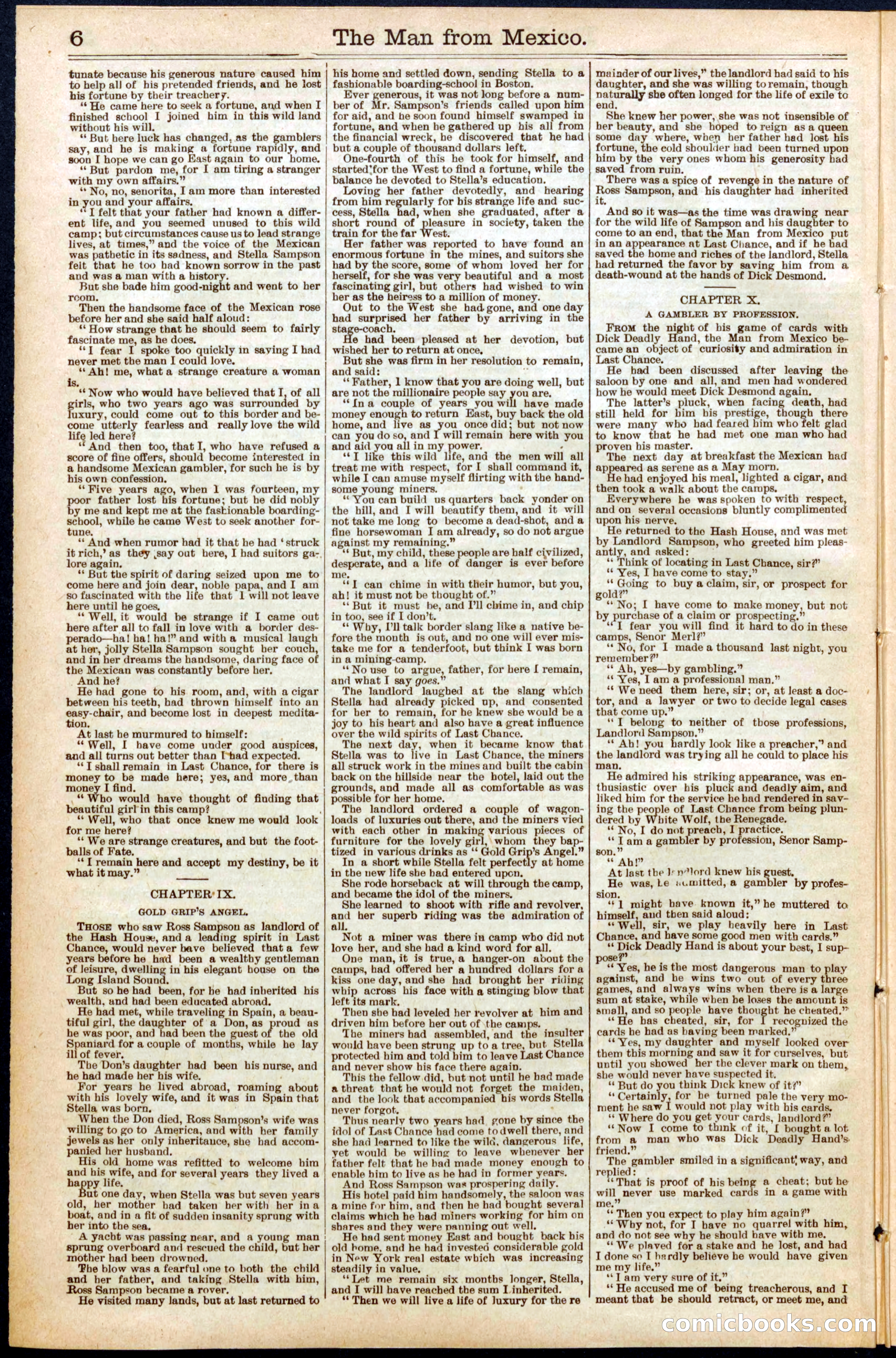Beadle's New York Dime Library No. 560 — page 6 of 32
