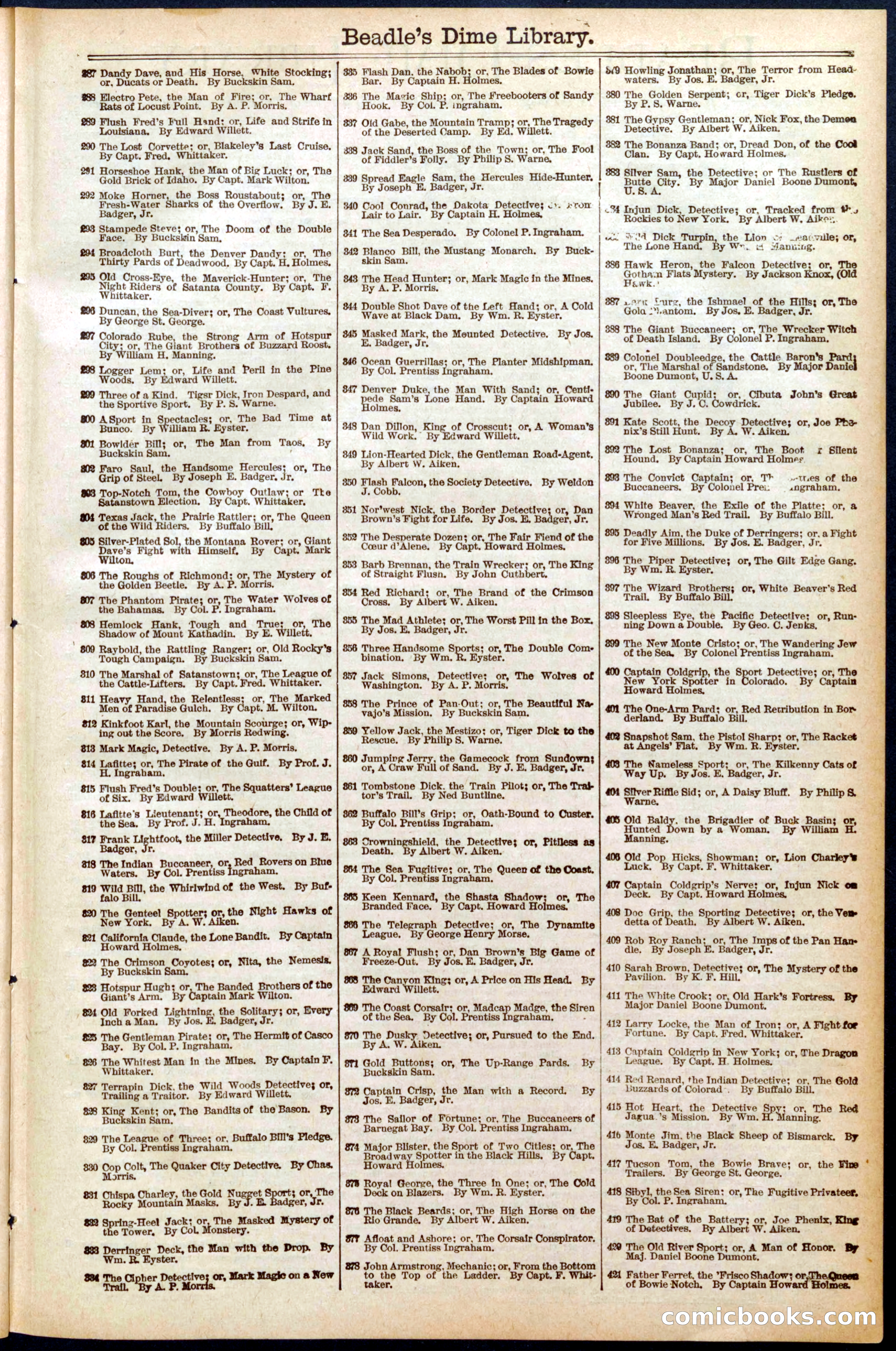 Beadle's New York Dime Library No. 560 — page 31 of 32