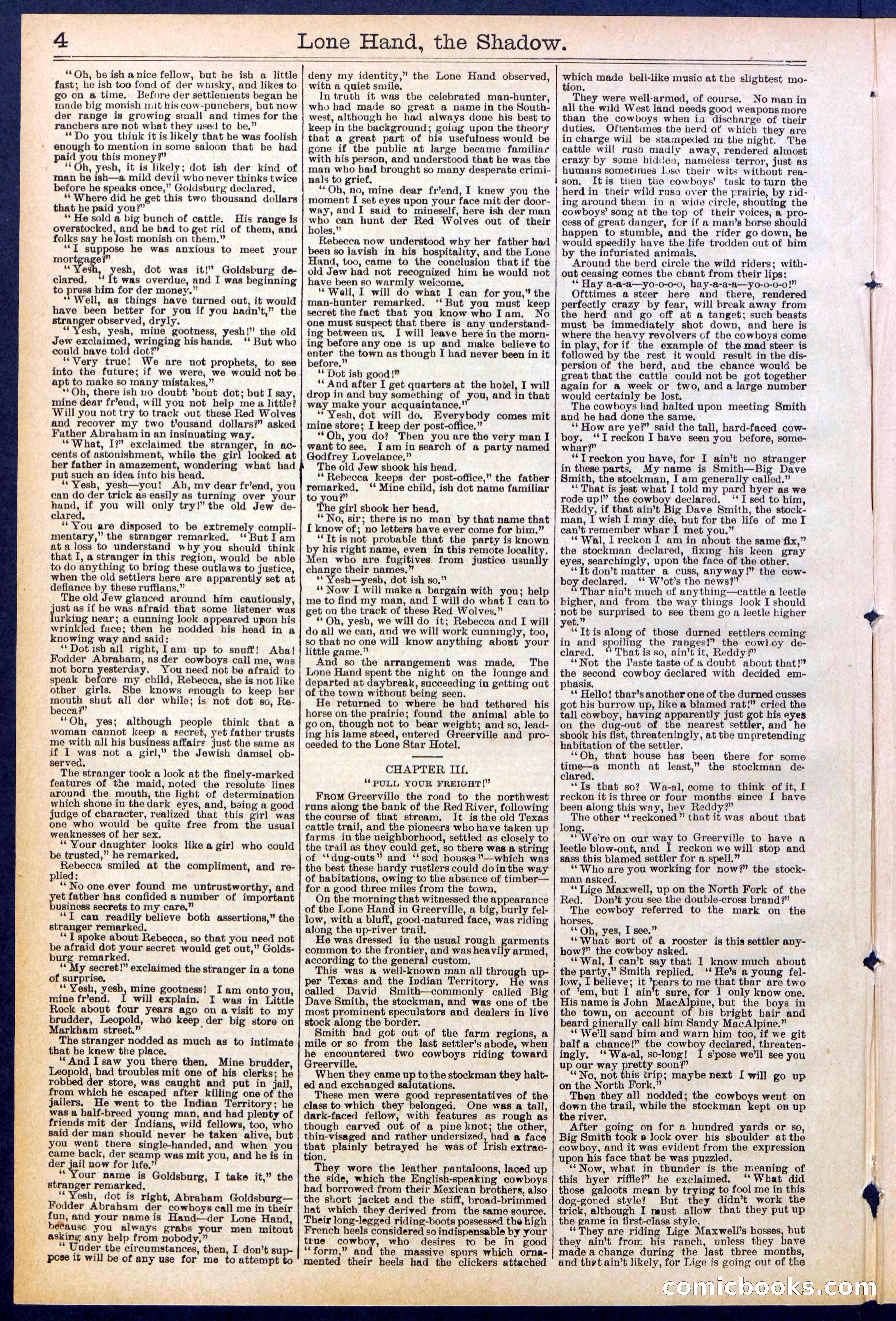 Beadle's Dime Library No. 562 — page 4 of 32
