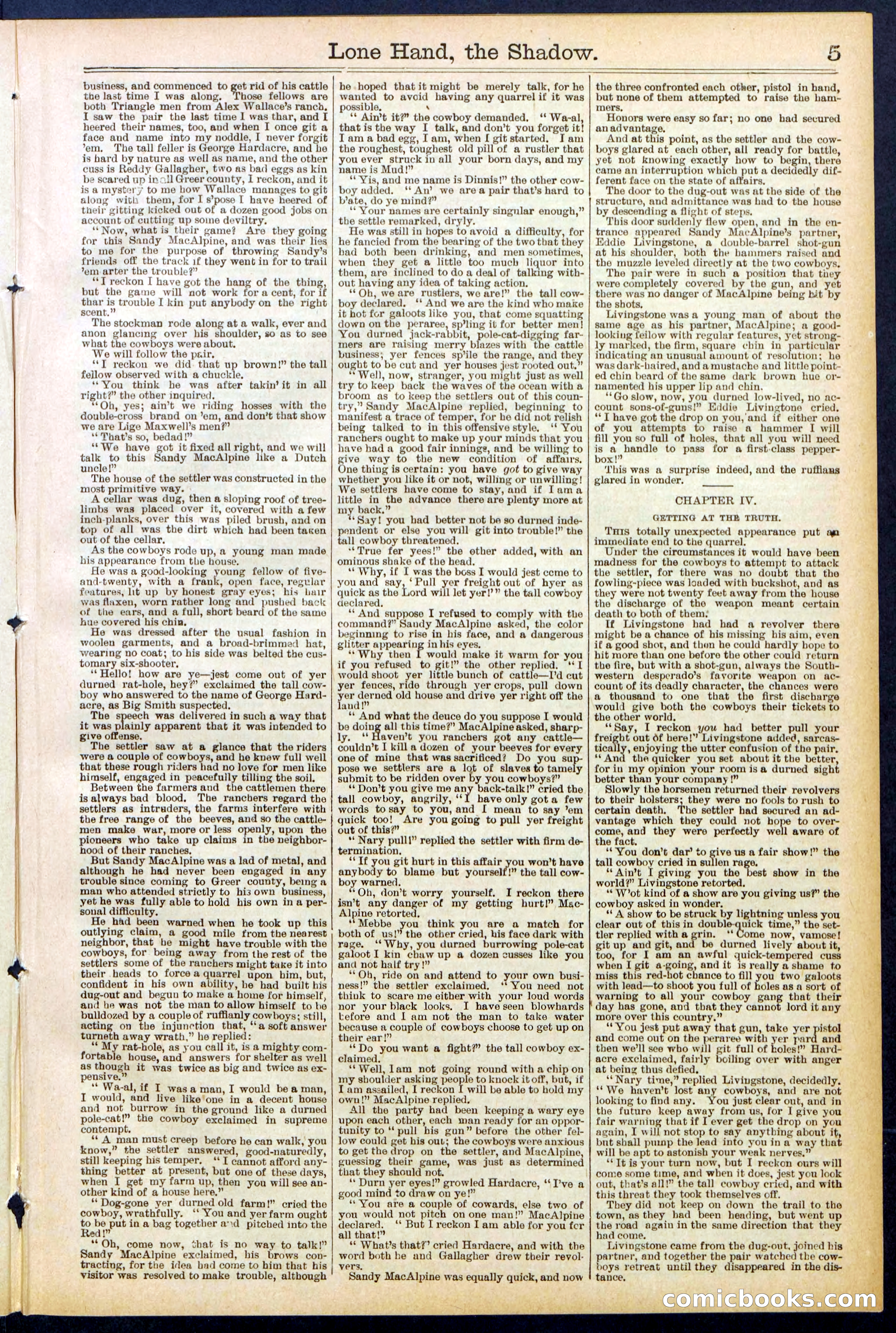 Beadle's Dime Library No. 562 — page 5 of 32